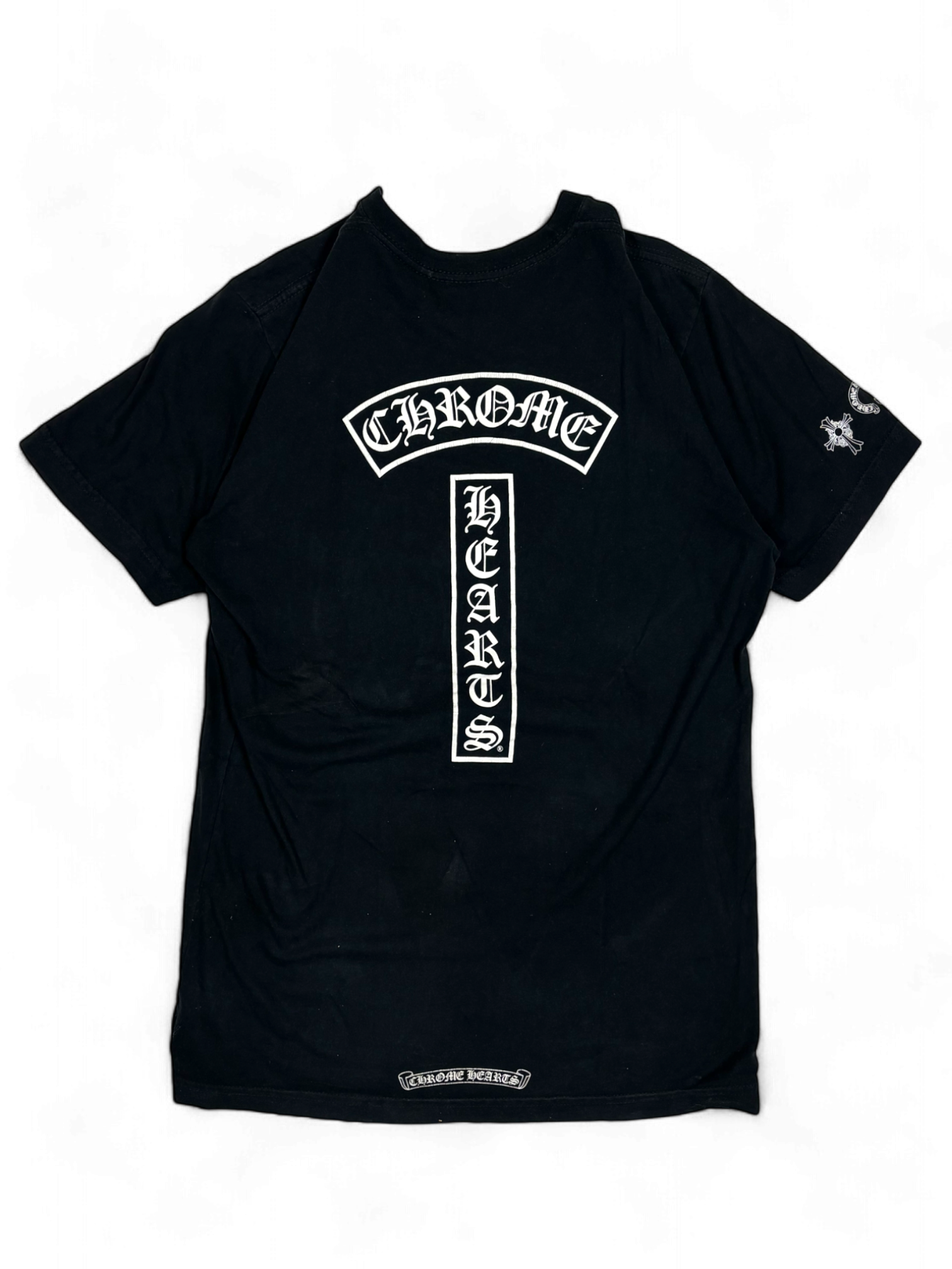 Chrome Hearts Black Vertical Logo Tee