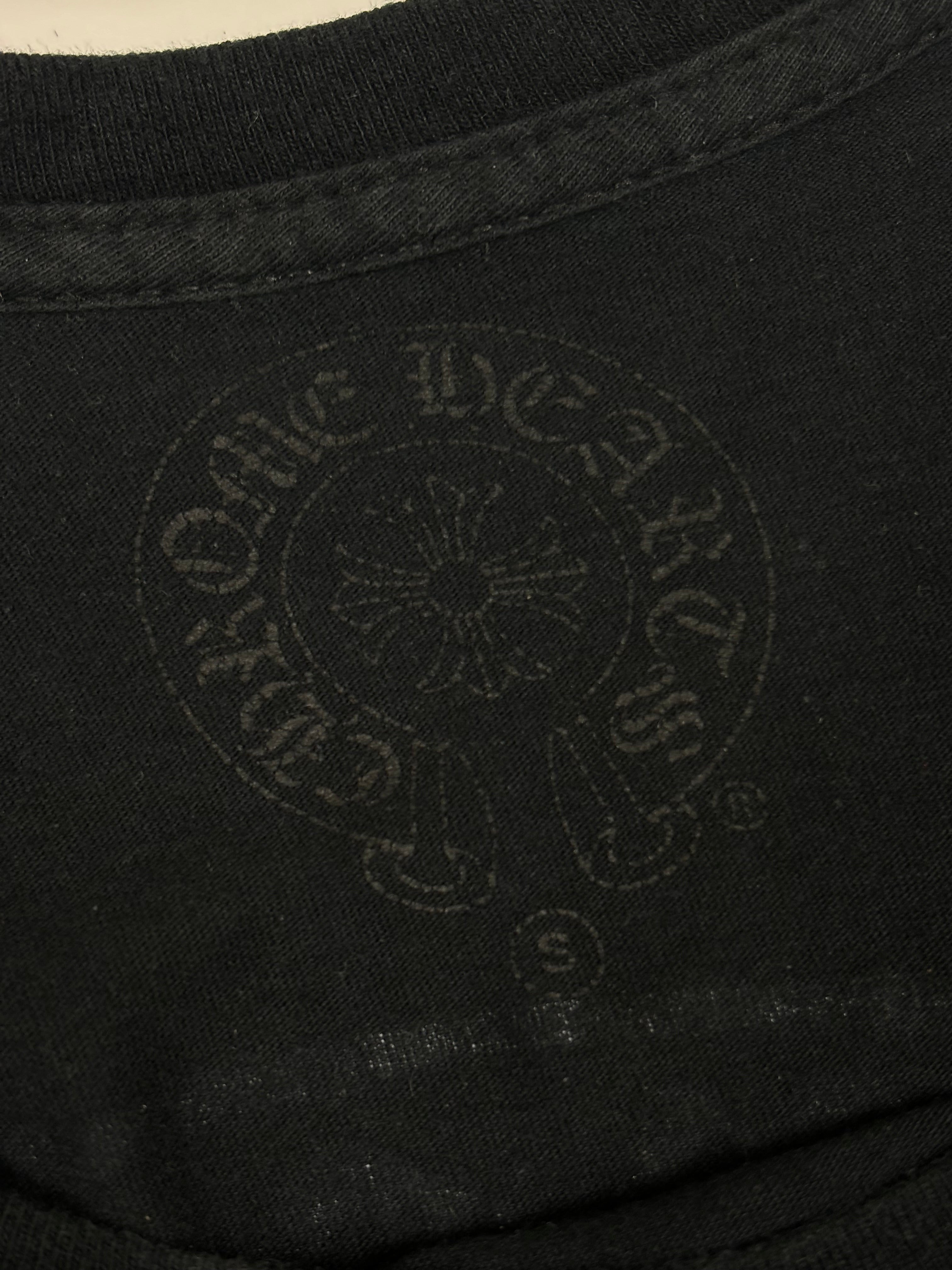 Chrome Hearts Black Vertical Logo Tee