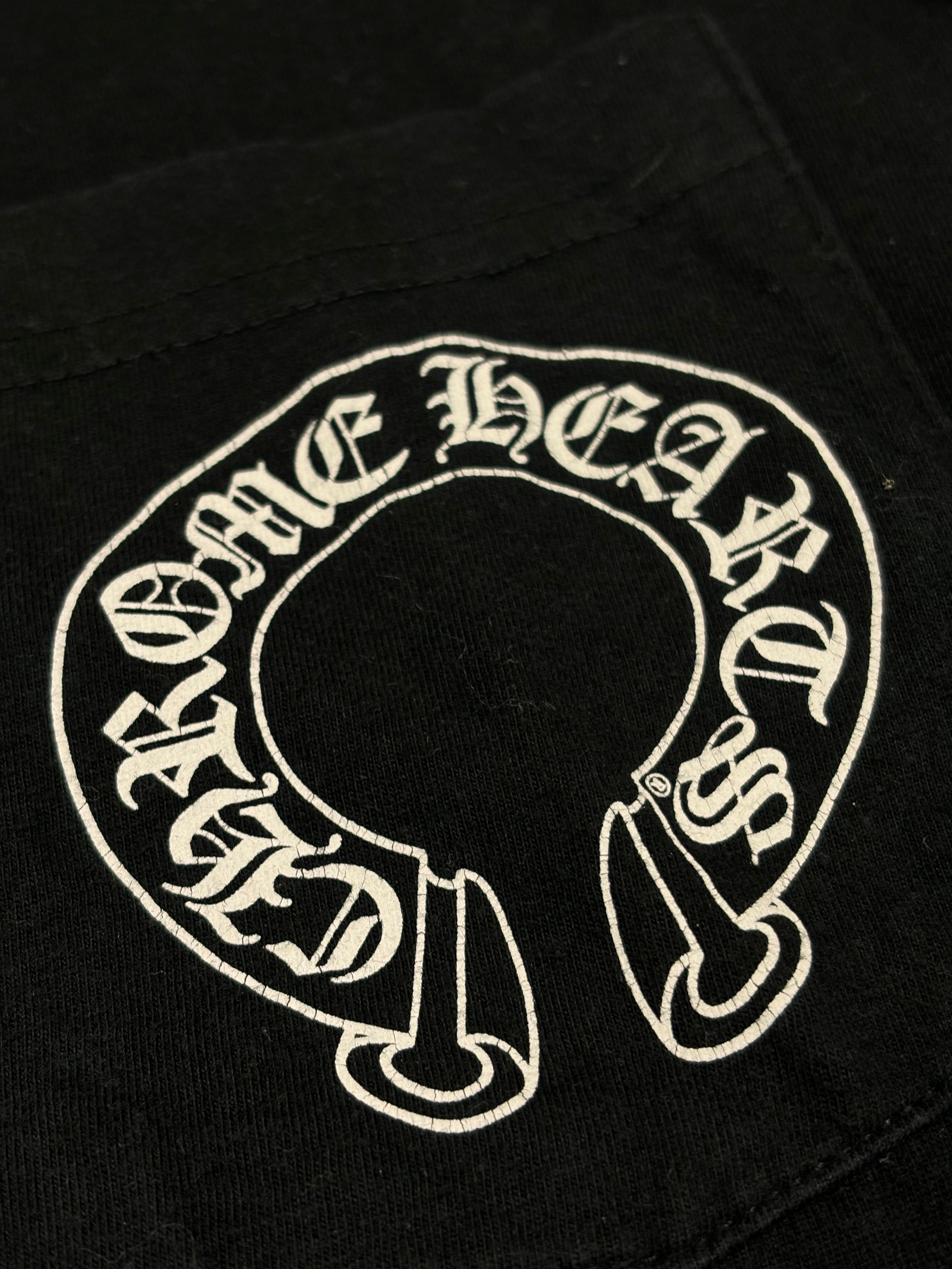 Chrome Hearts Black Vertical Logo Tee