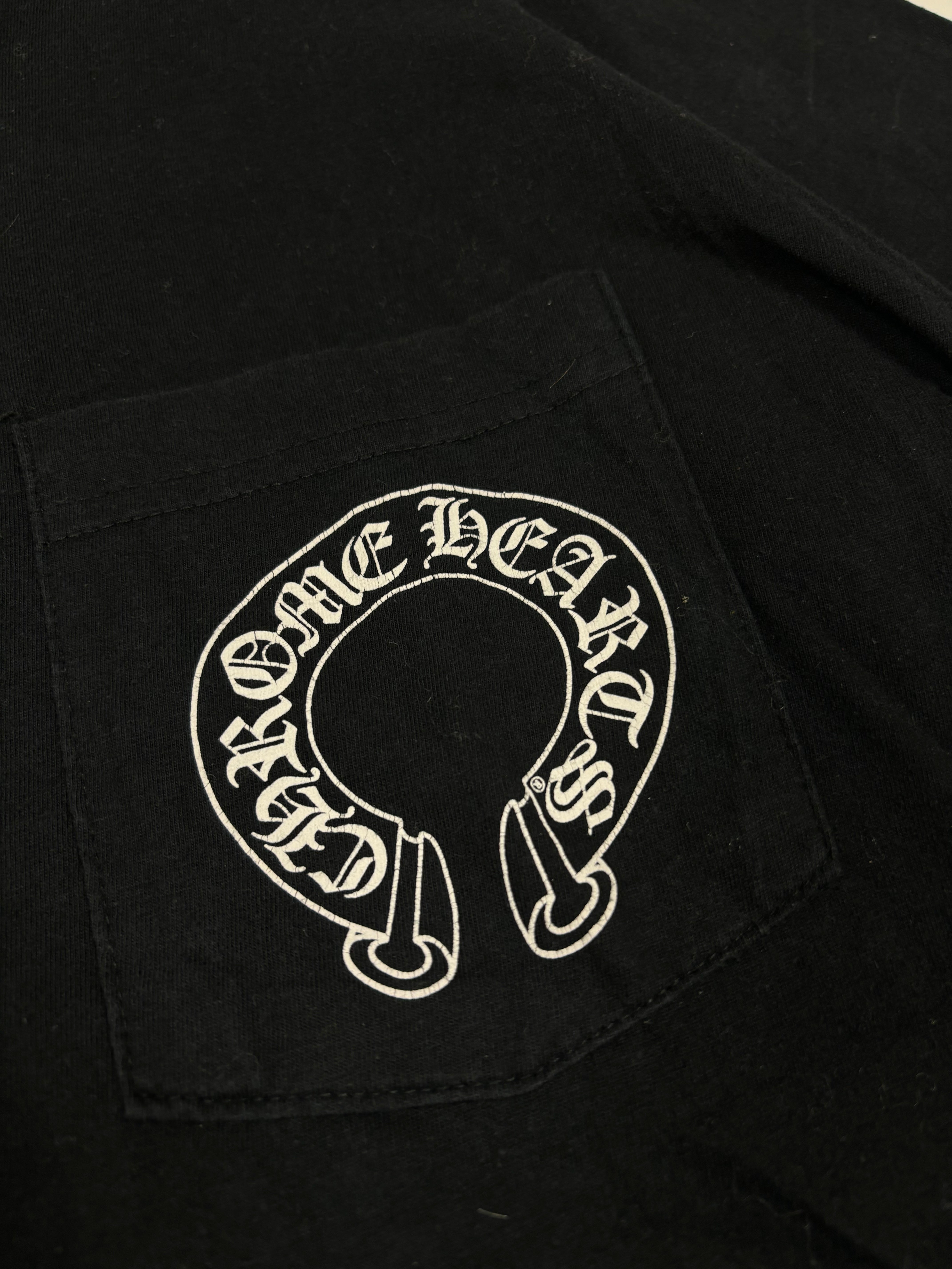 Chrome Hearts Black Vertical Logo Tee