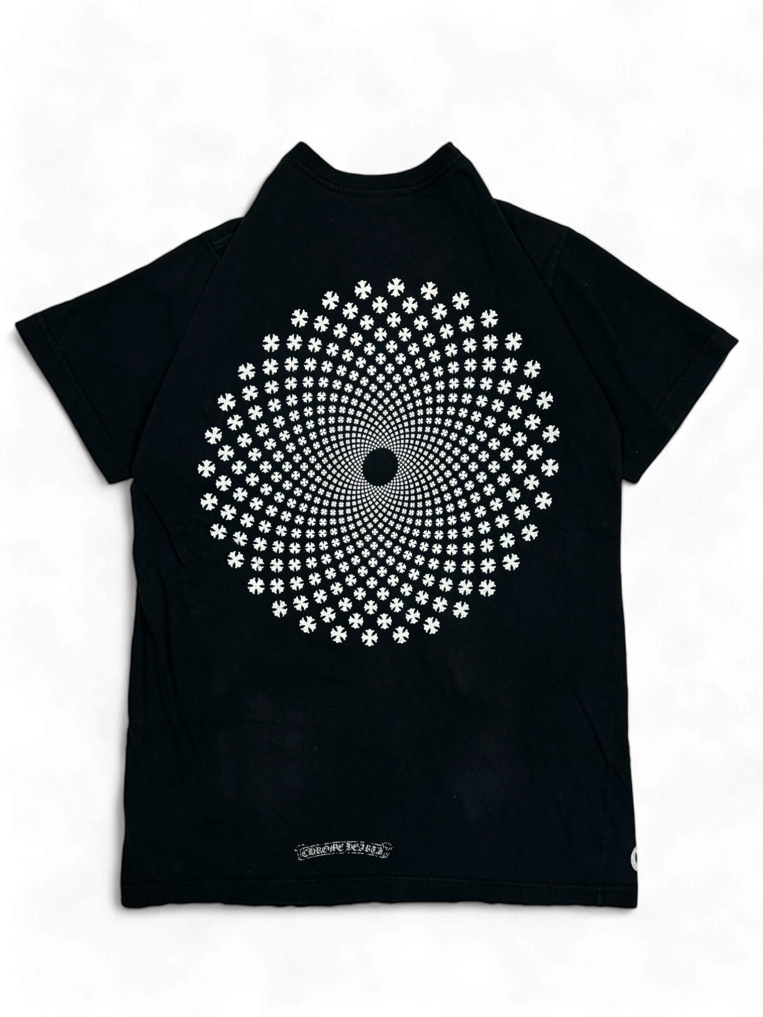 Chrome Hearts Black Spiral Logo Tee