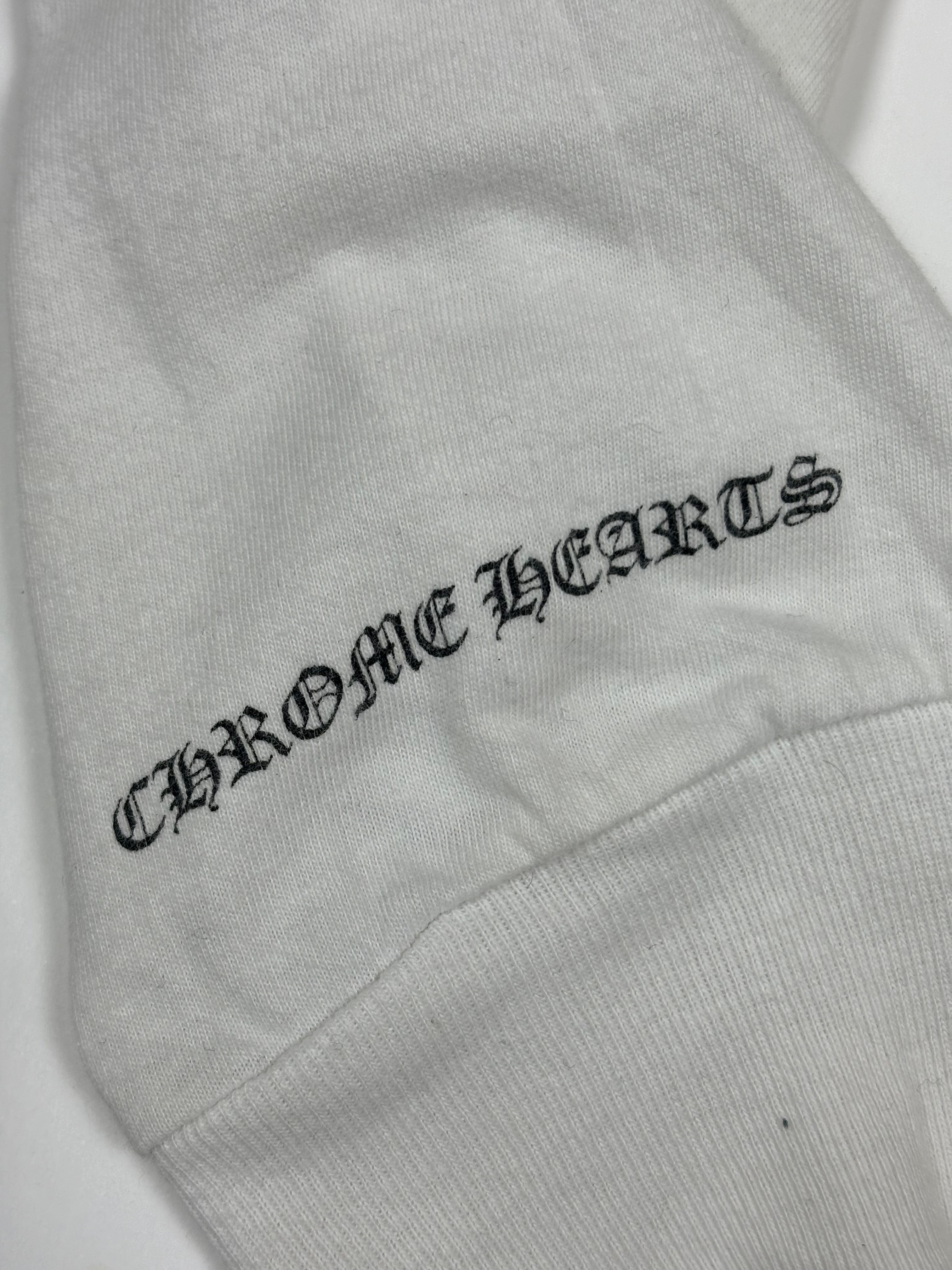 Chrome Hearts Maxfield Los Angeles White Dagger Logo Longsleeve