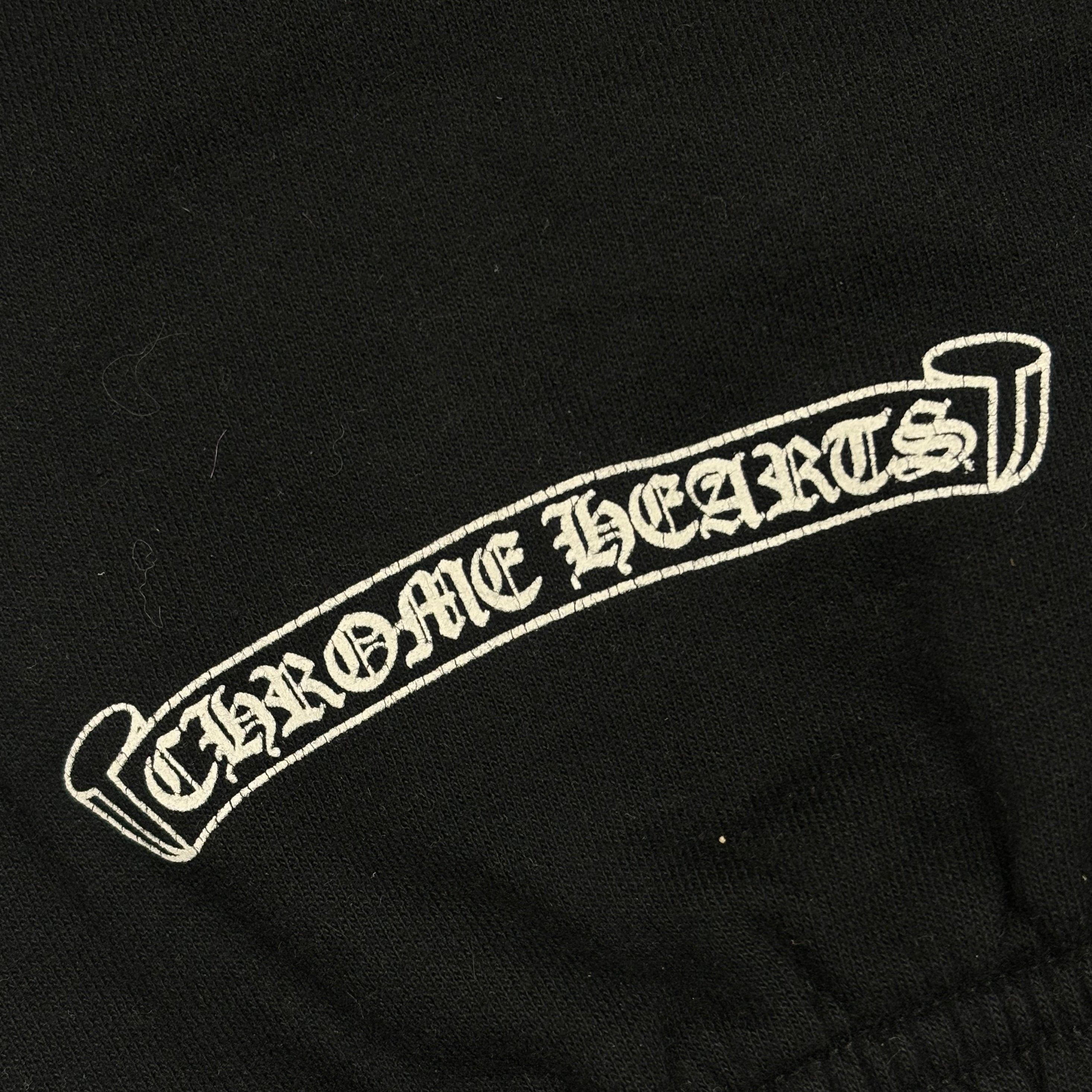 Chrome Hearts Black Red Horseshoe Cemetery Sweatpants