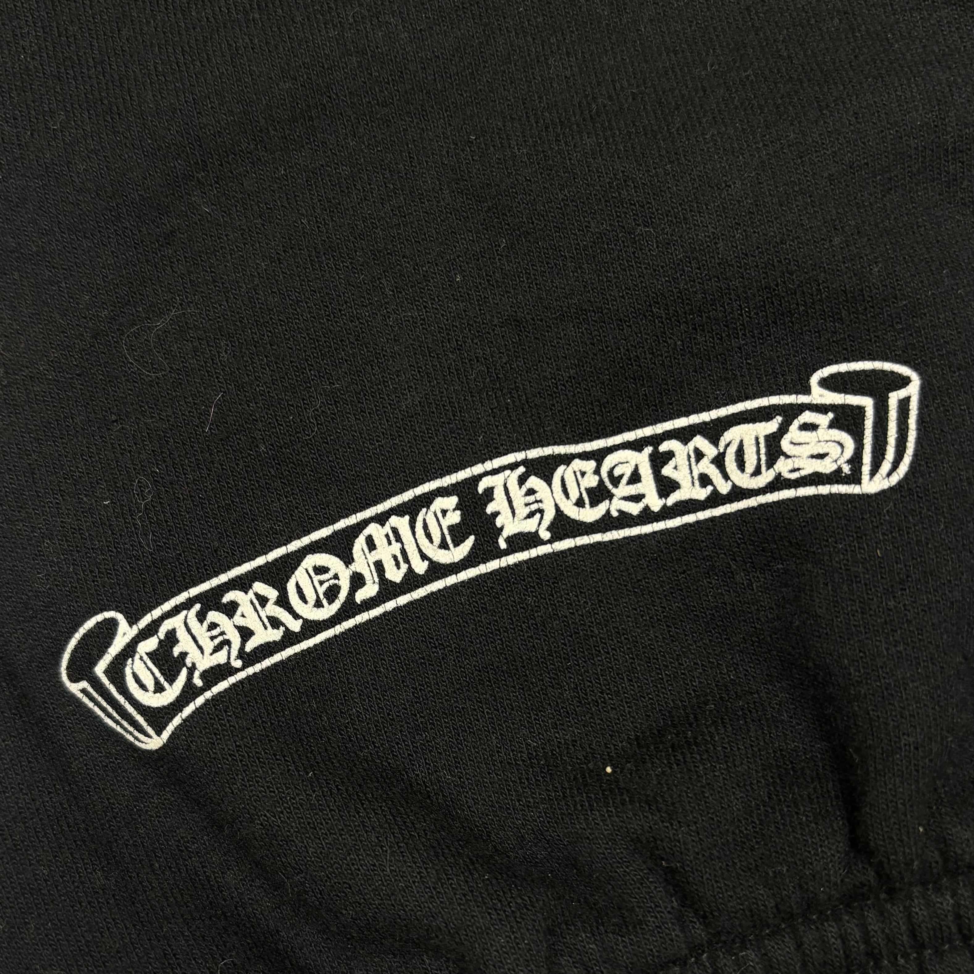 Chrome Hearts Black Red Horseshoe Cemetery Sweatpants