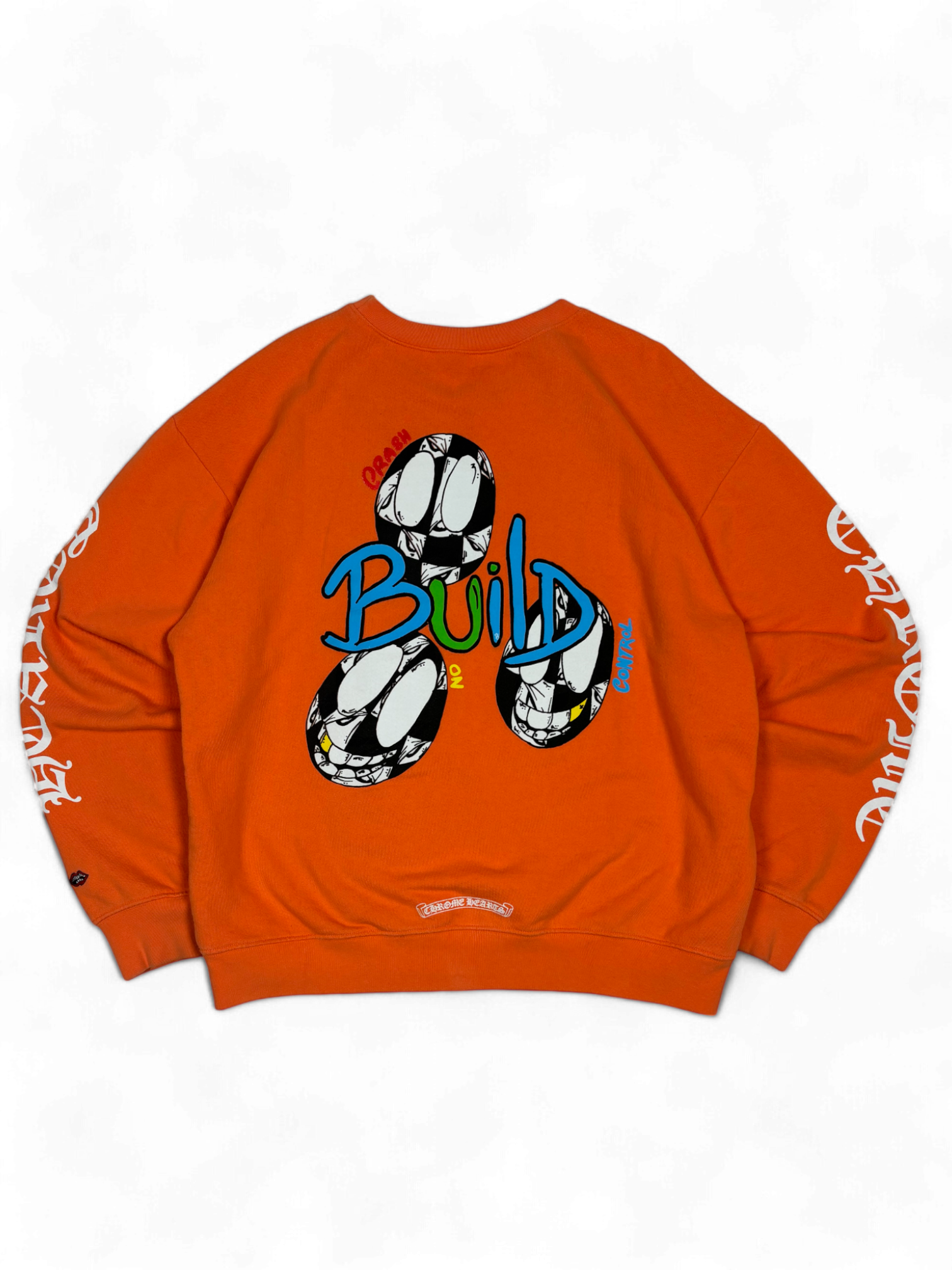 Chrome Hearts Matty Boy Orange Link & Build Crewneck