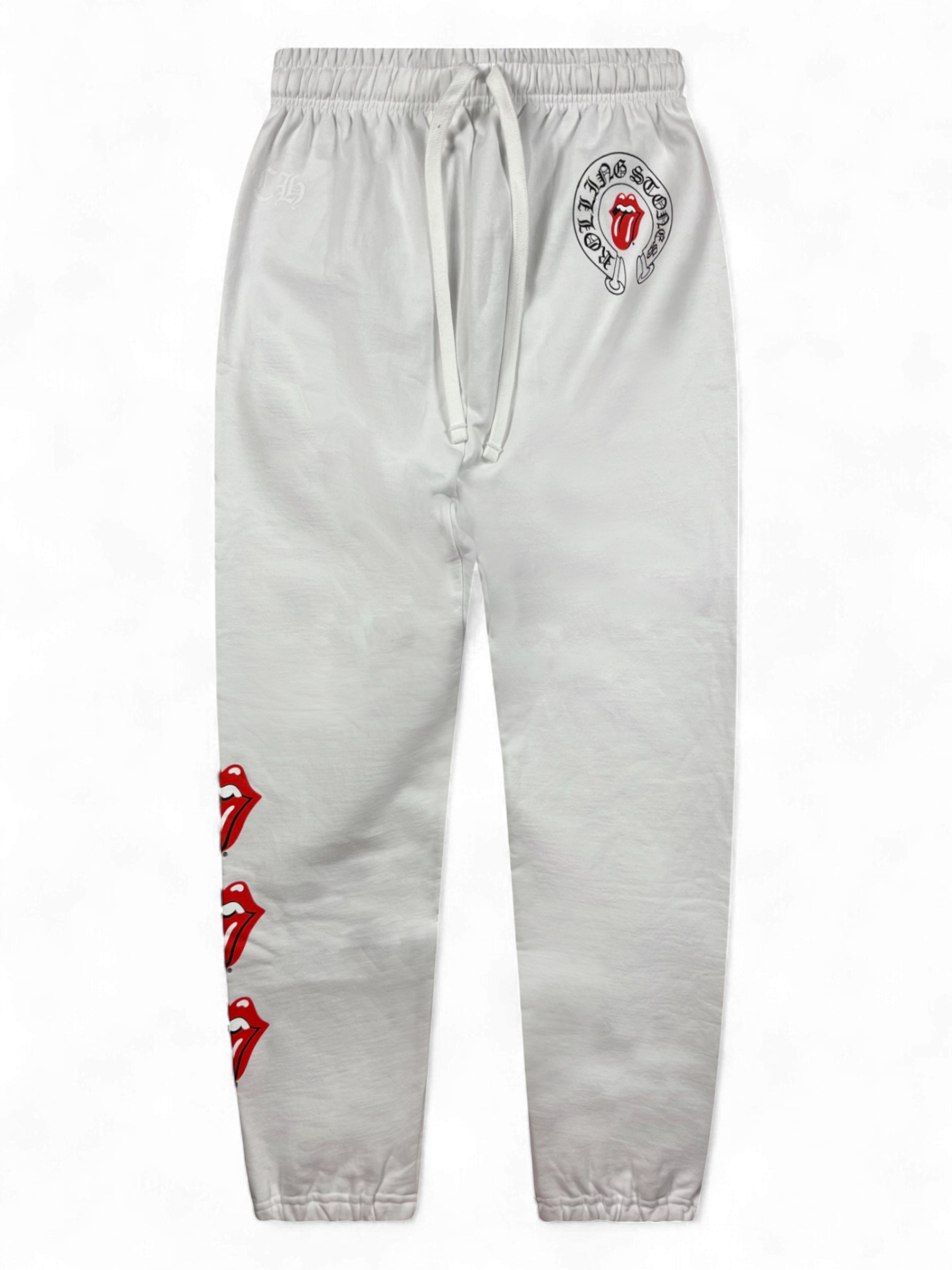 Chrome Hearts Rolling Stones Red White Sweatpants