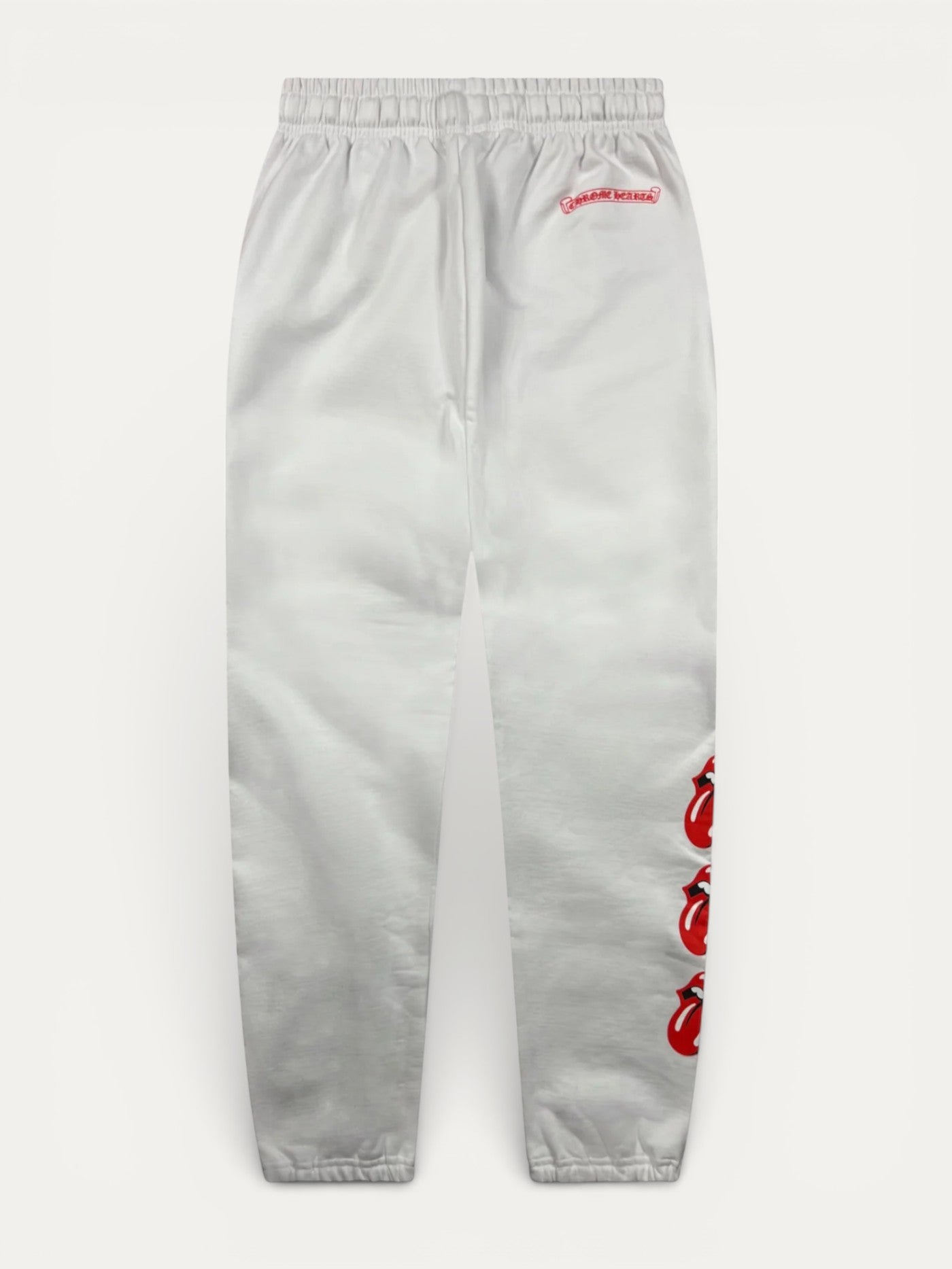 Chrome Hearts Rolling Stones Red White Sweatpants