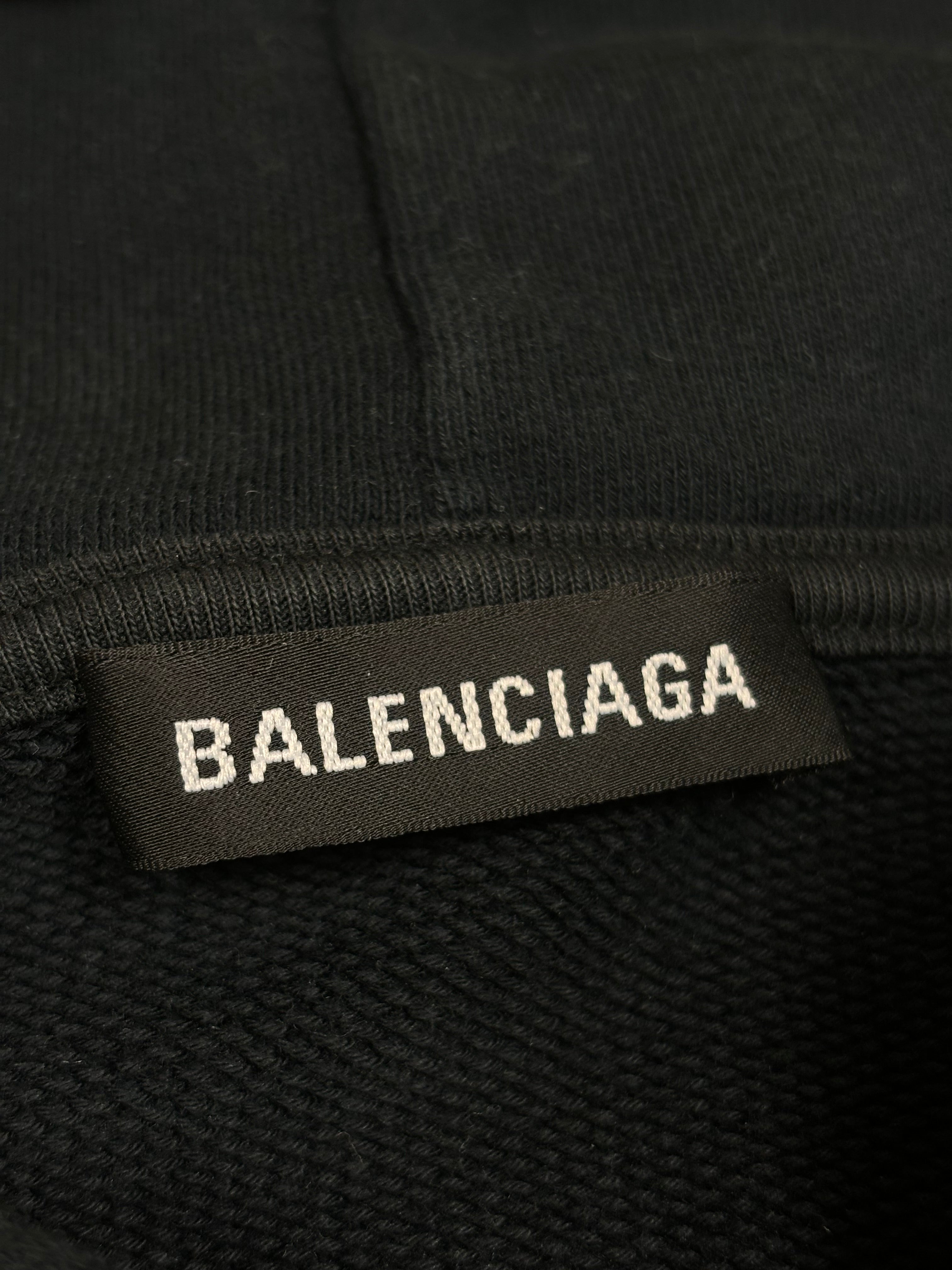 Balenciaga Black Logo Hoodie