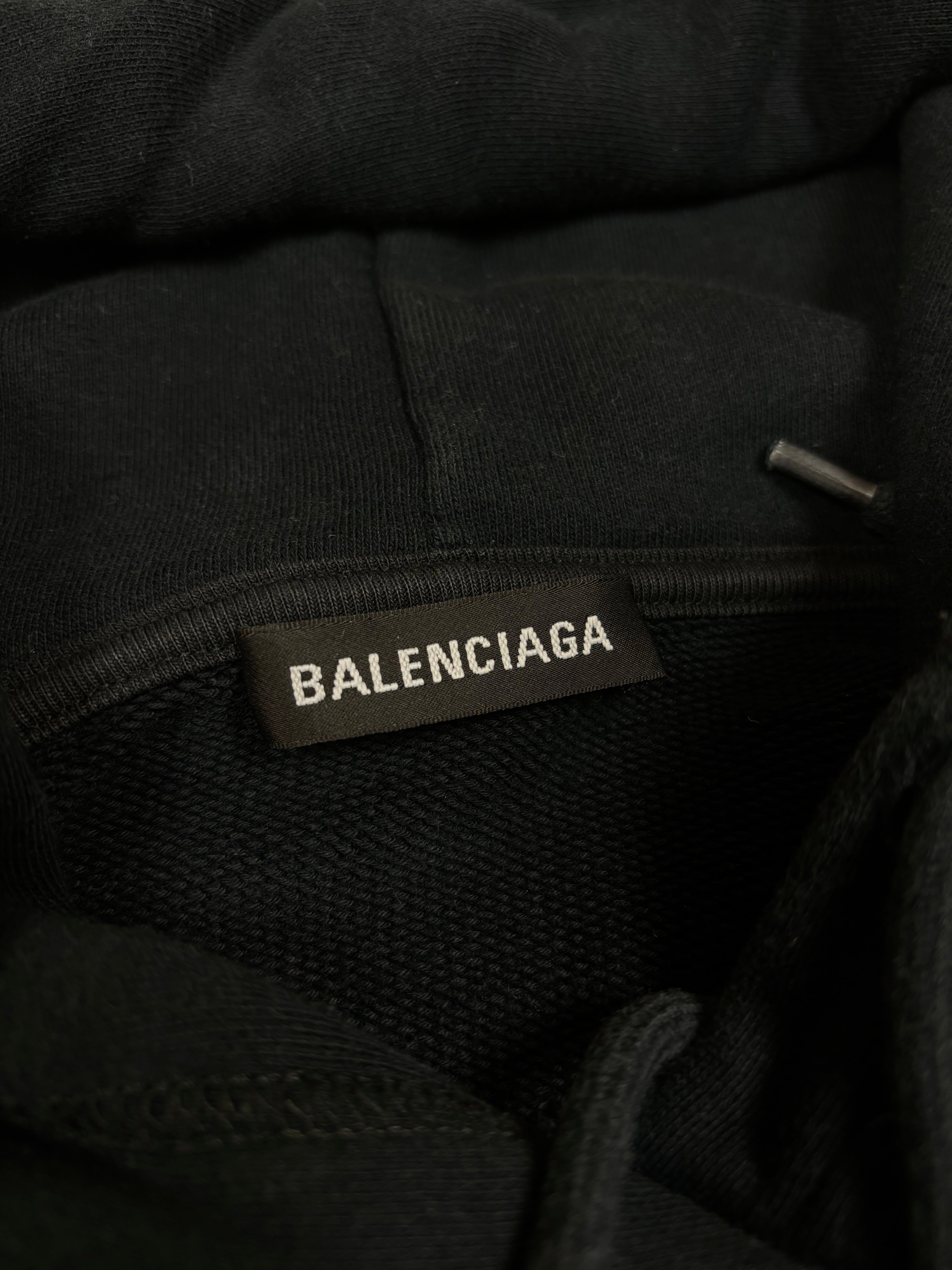 Balenciaga Black Logo Hoodie