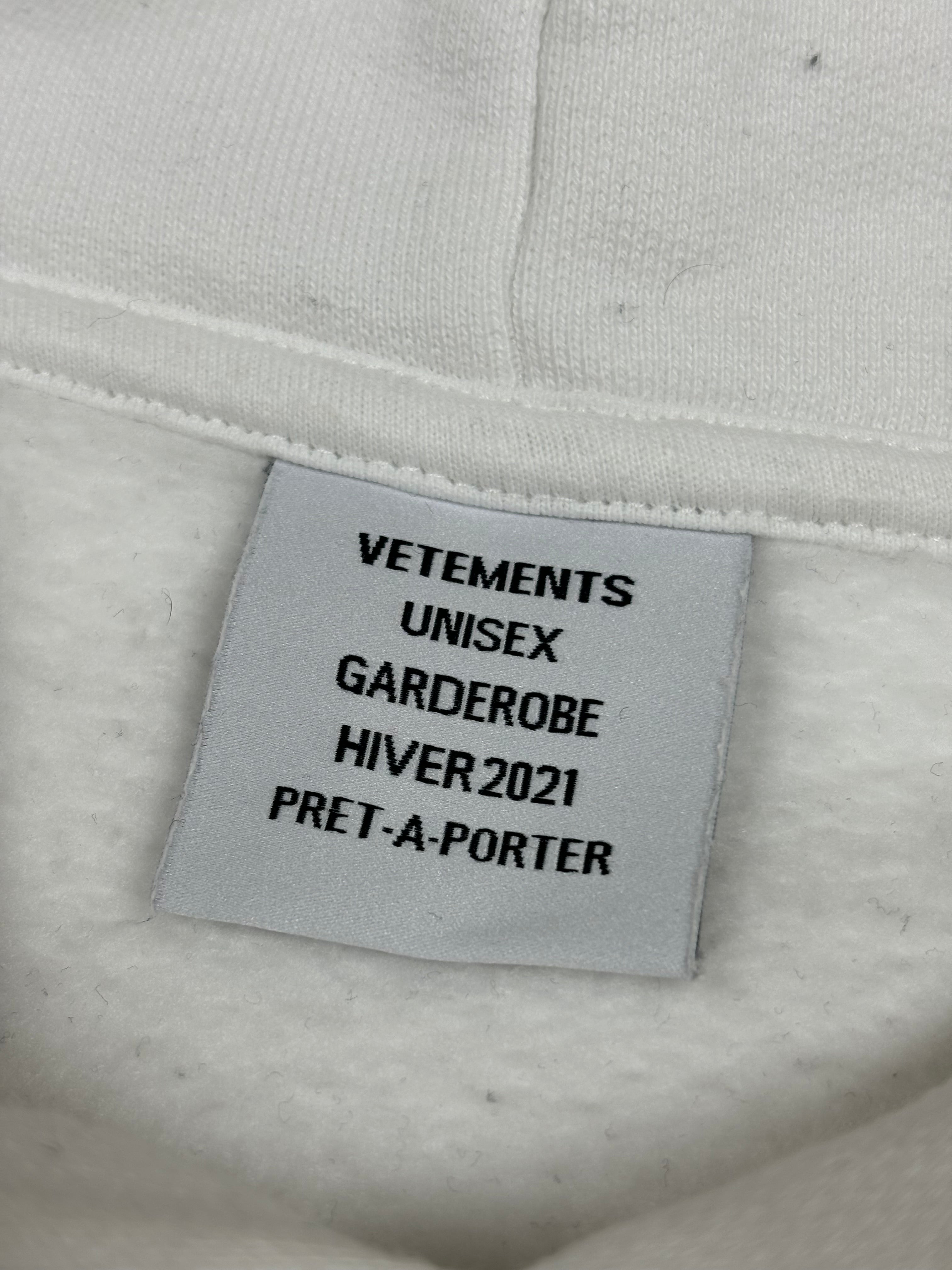 Vetements White Unicorn Heartbreaker Hoodie