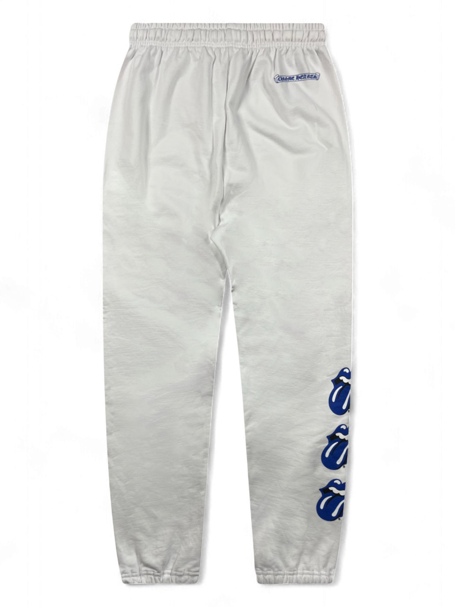 Chrome Hearts Rolling Stones Blue White Sweatpants