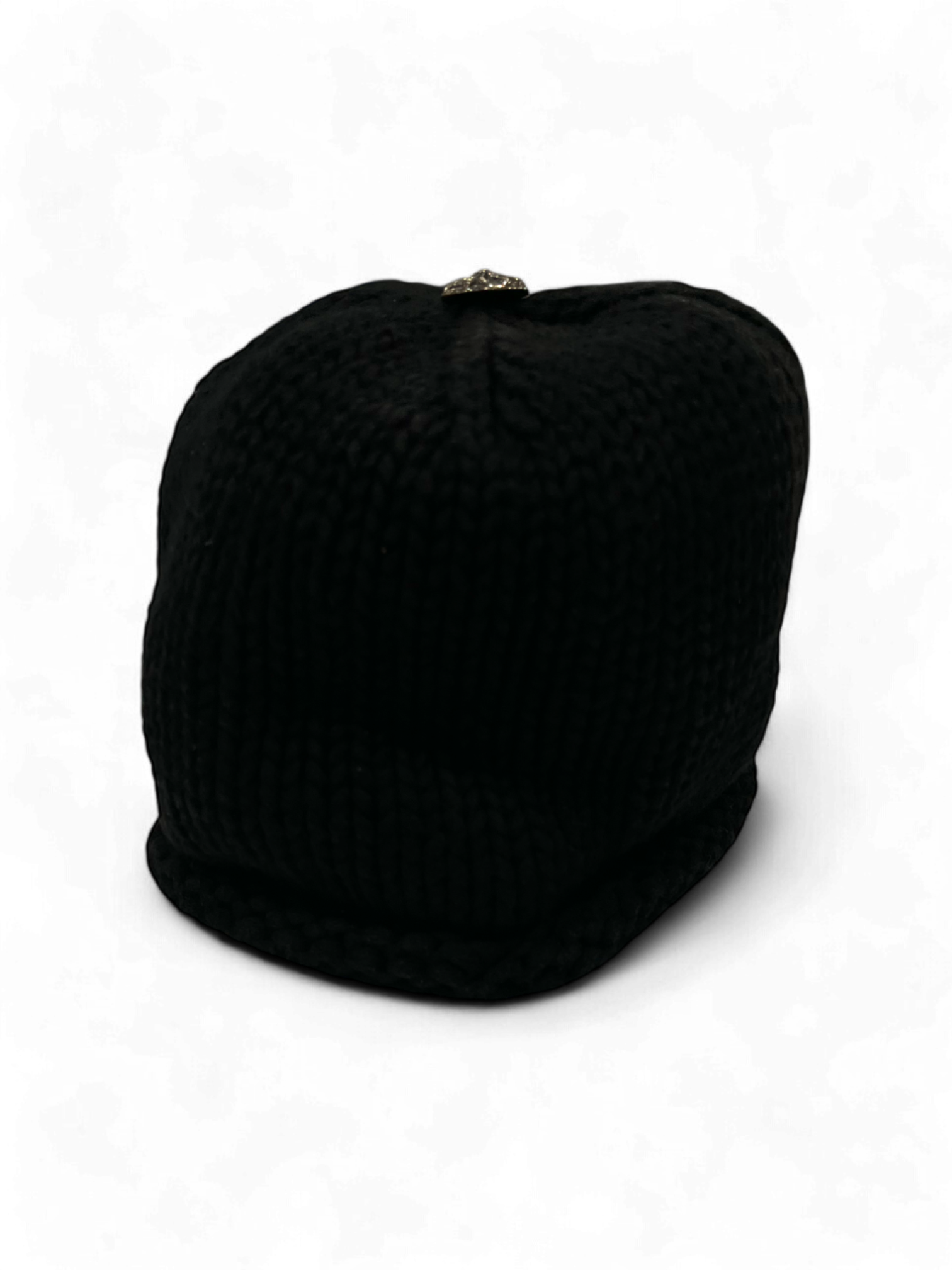 Chrome Hearts Black Cross Patch Wool Beanie