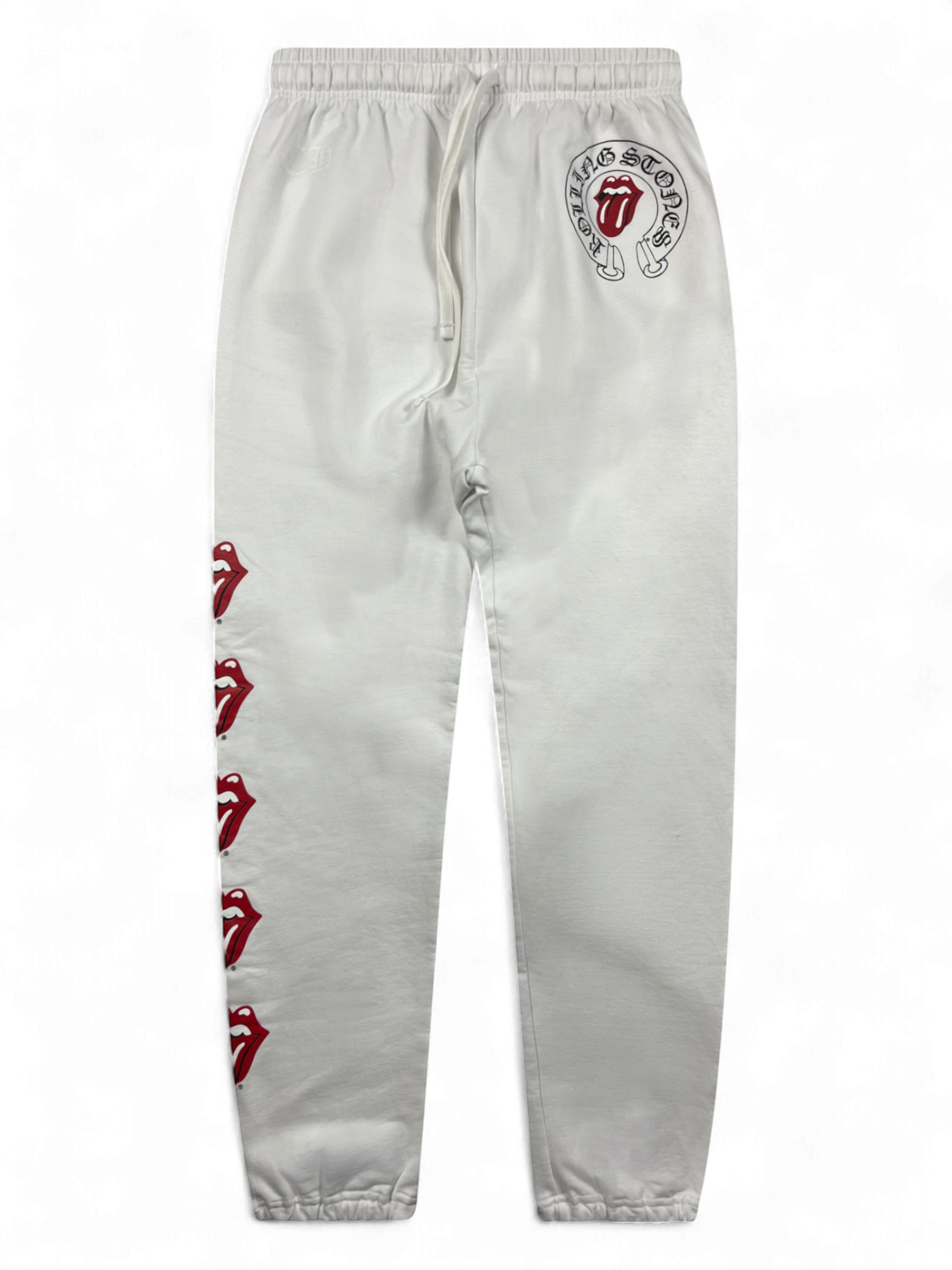 Chrome Hearts Rolling Stones Red White Sweatpants
