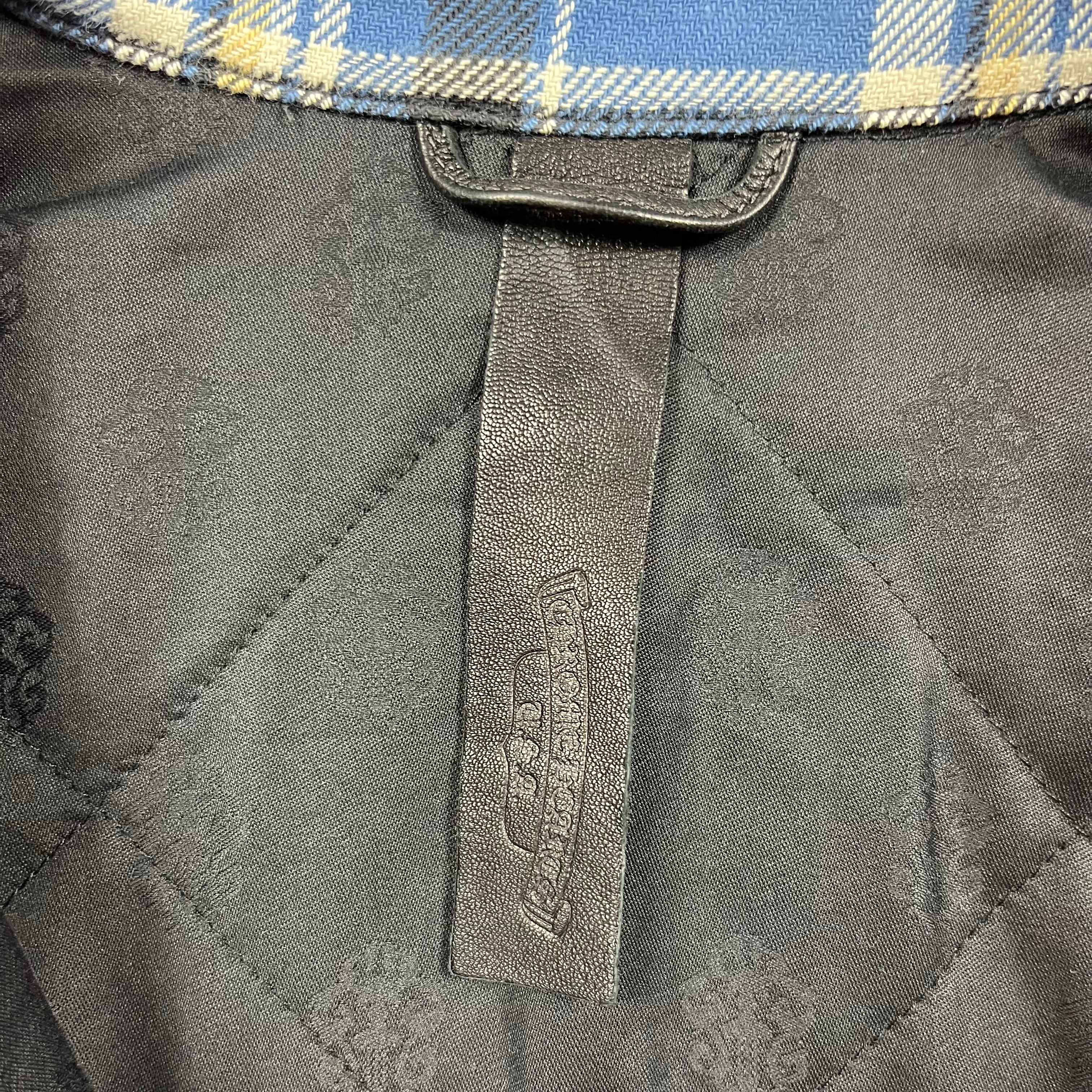 Chrome Hearts Blue Padded Flannel Jacket