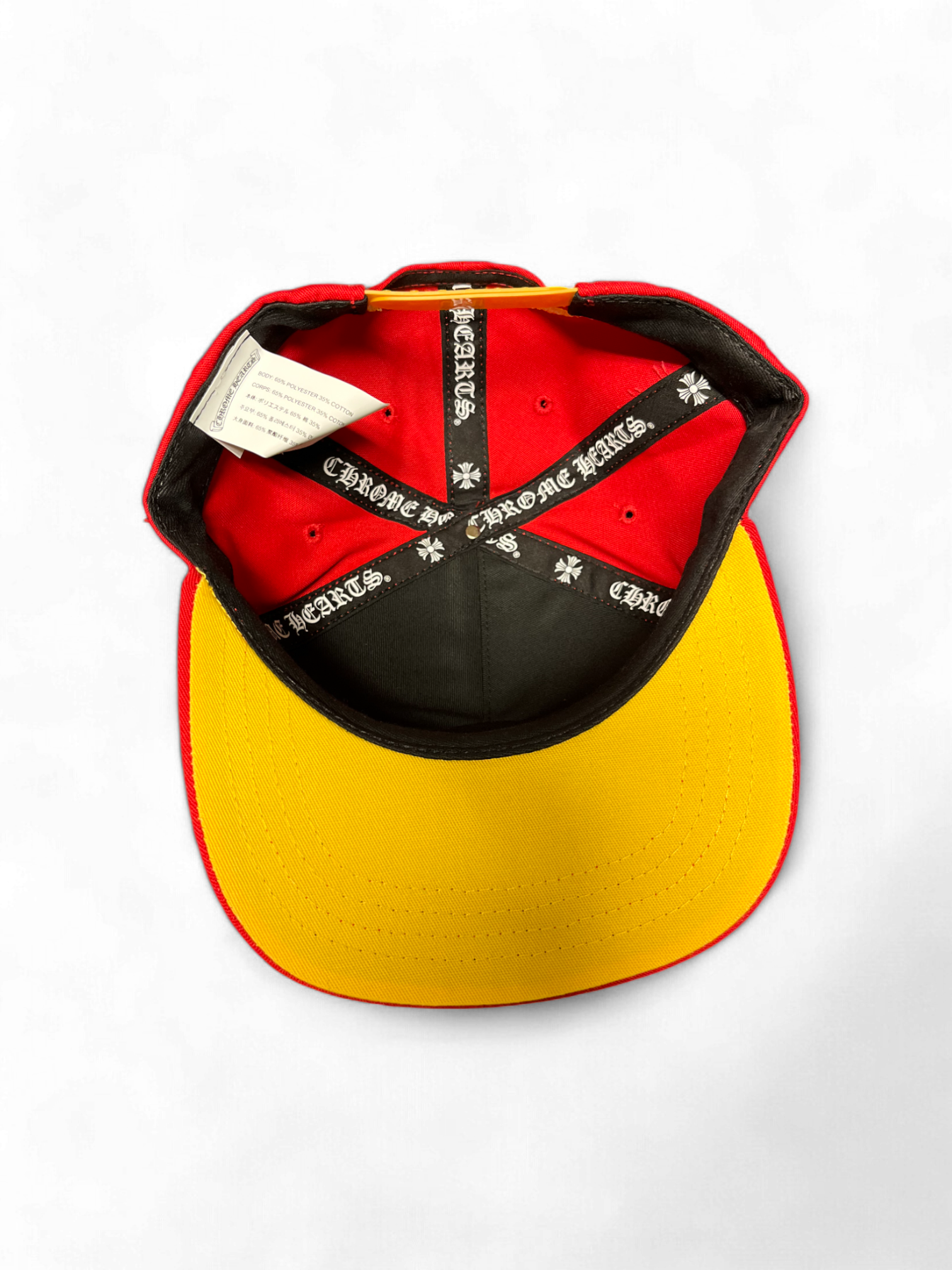 Chrome Hearts Red Yellow Baseball Cap