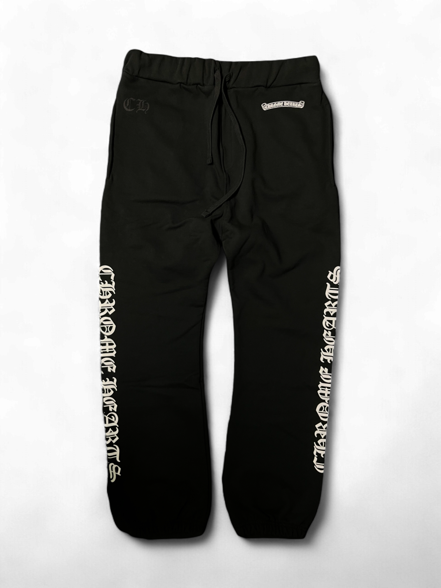 Chrome Hearts Black White Old English Sweatpants