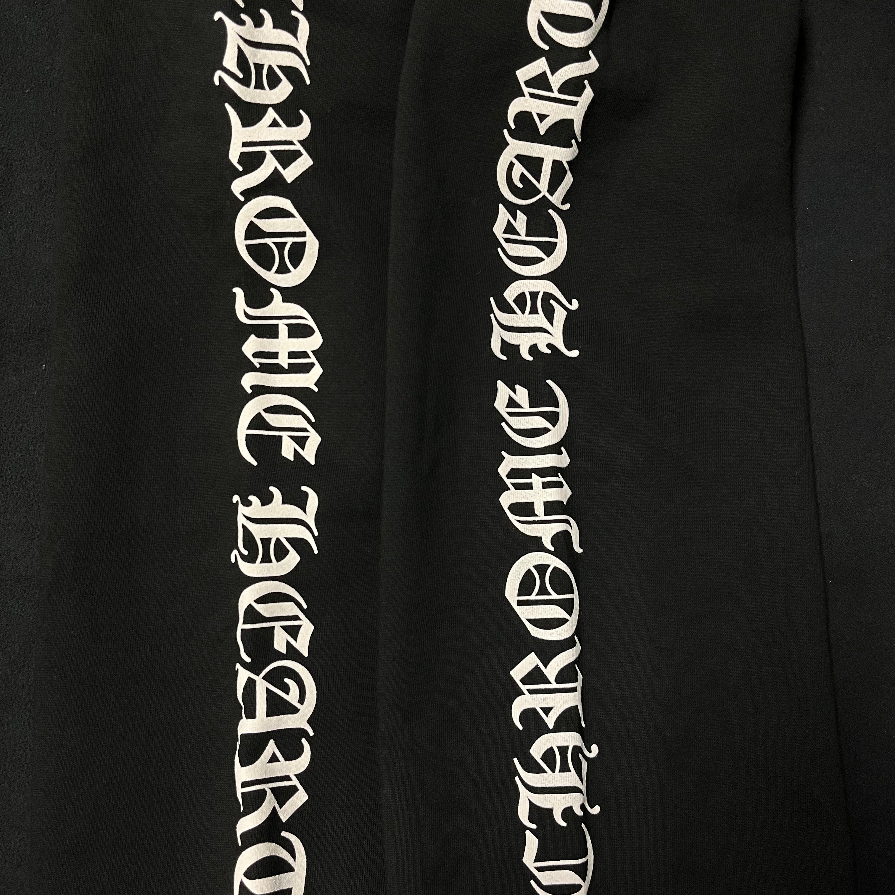 Chrome Hearts Black White Old English Sweatpants