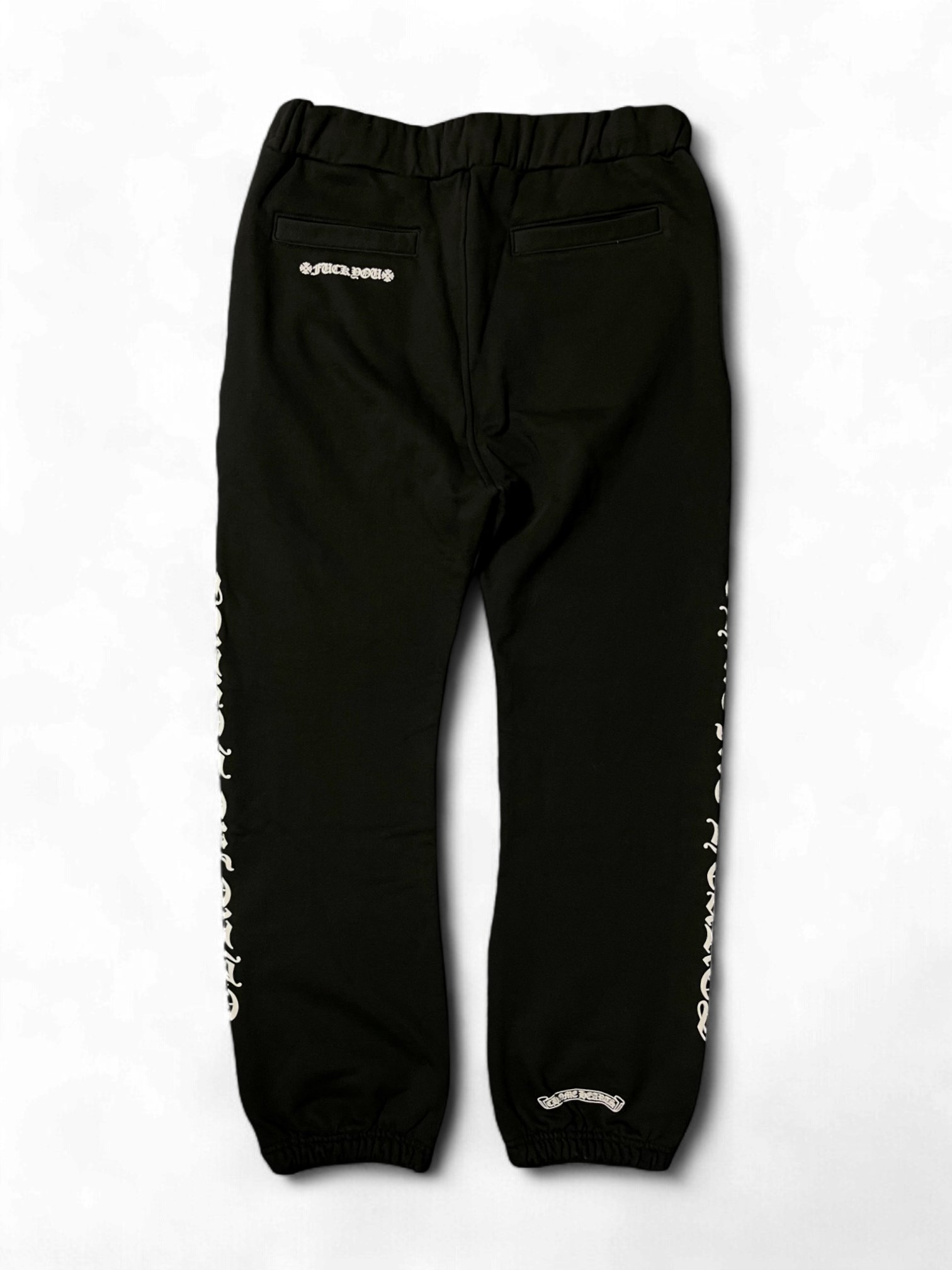 Chrome Hearts Black White Old English Sweatpants