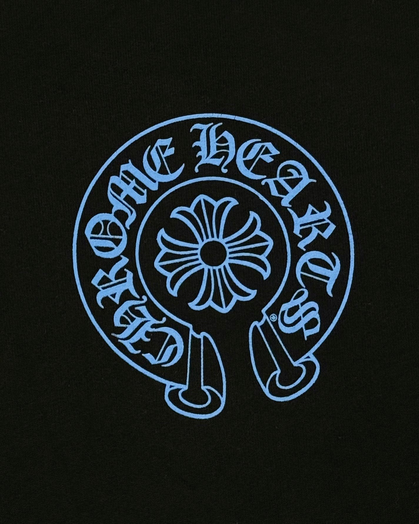 Chrome Hearts Online Exclusive Black Blue Hoodie