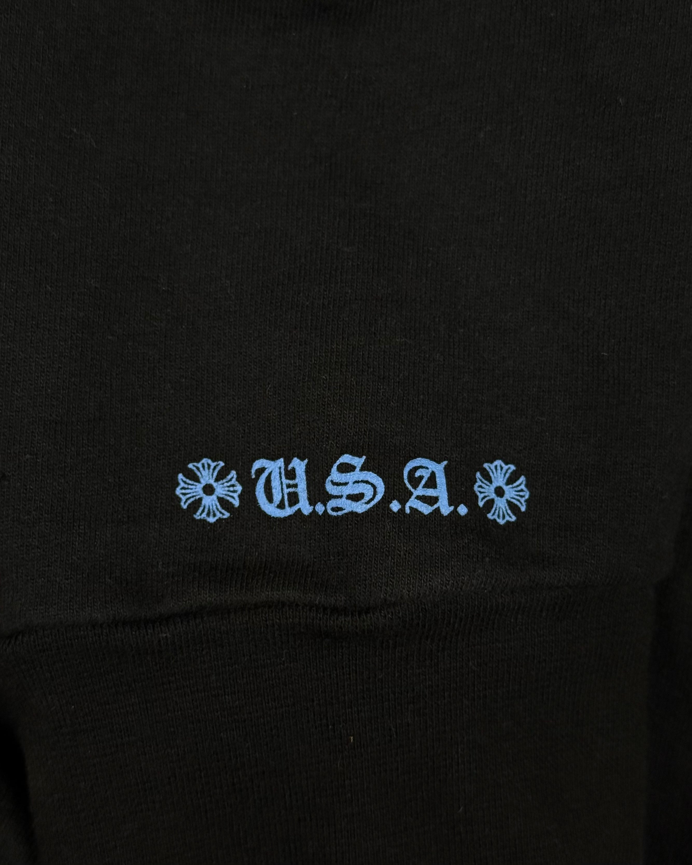 Chrome Hearts Online Exclusive Black Blue Hoodie