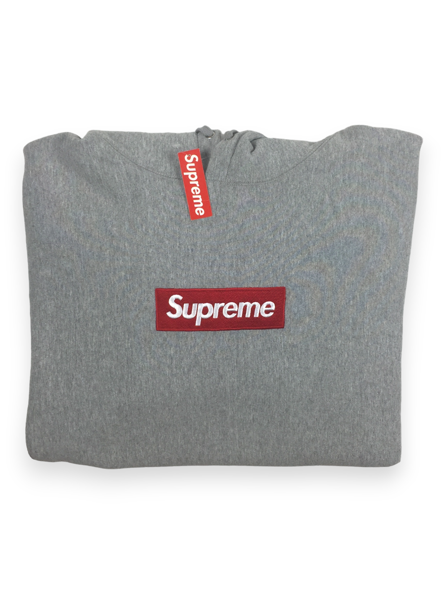 2010 Supreme Grey Box Logo Hoodie