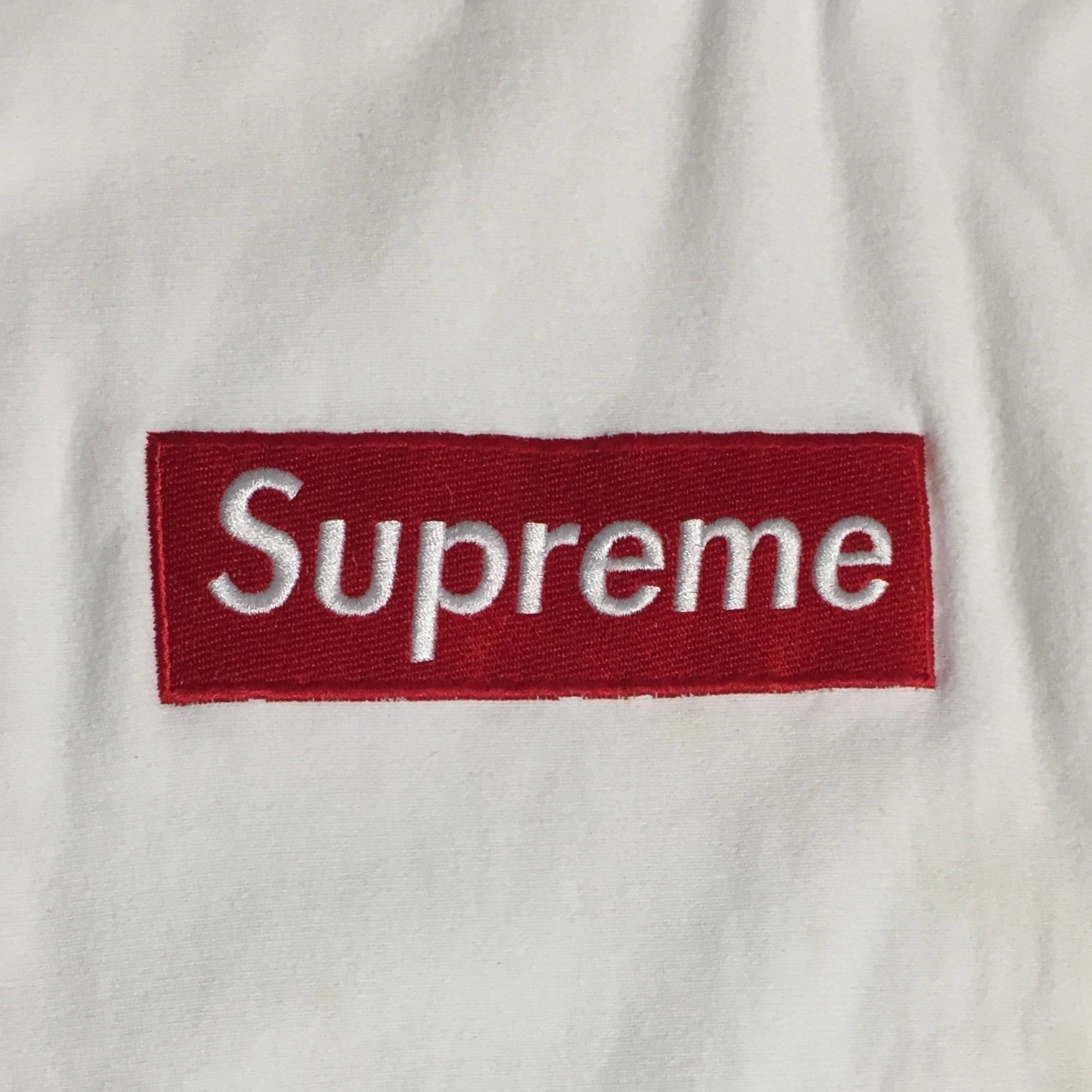 2006 Supreme Red White Box Logo Hoodie