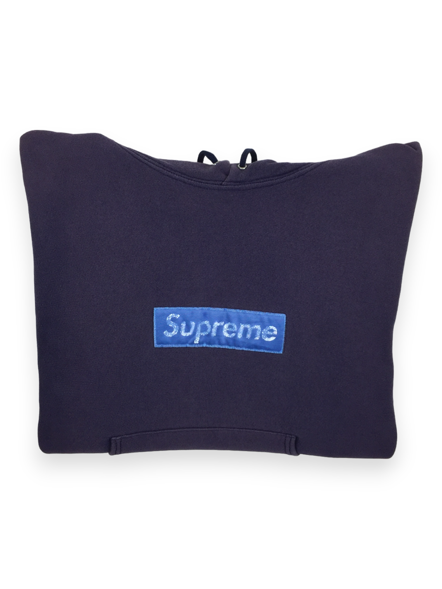 1995 Supreme Blue Nylon Box Logo Hoodie