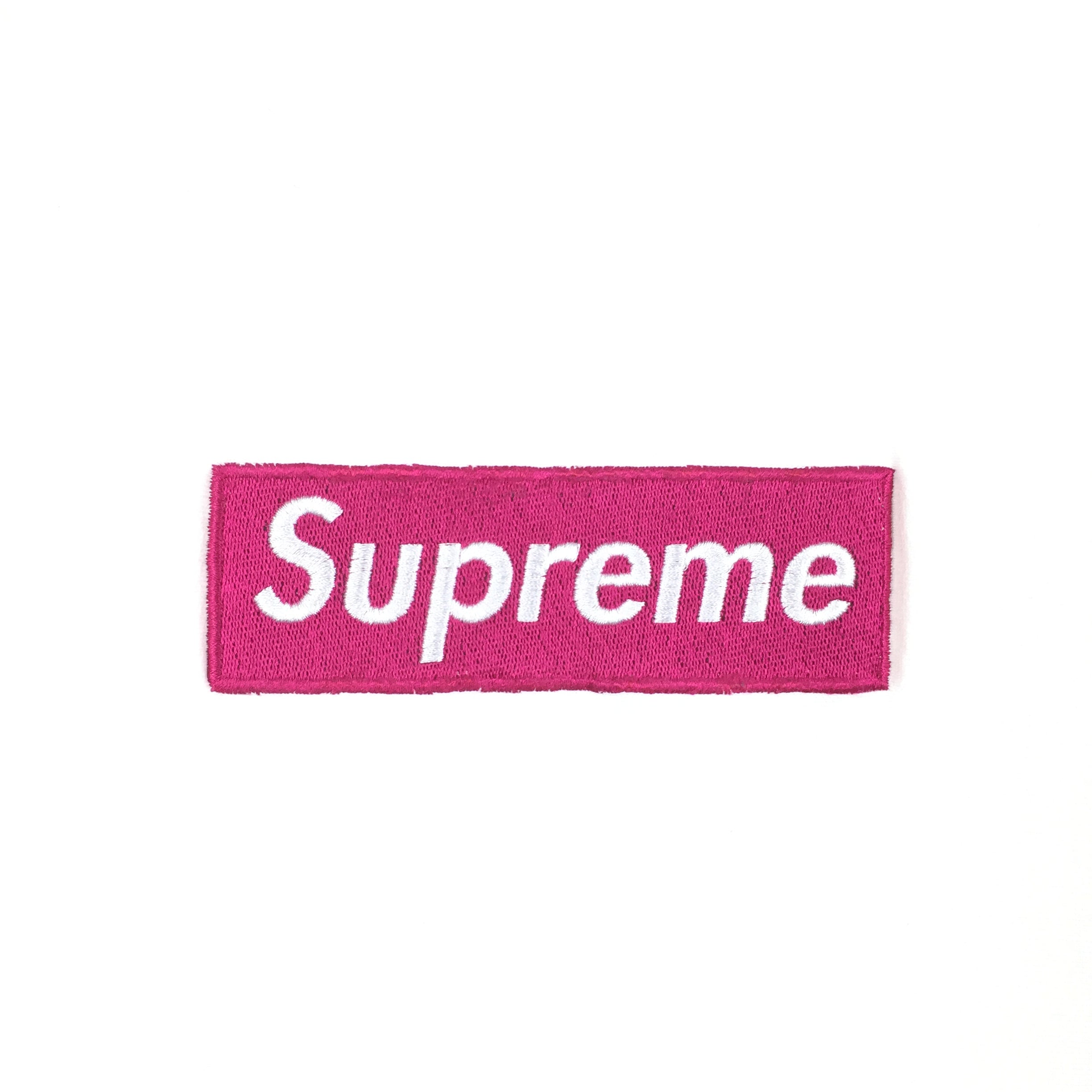 2006 Supreme Pink Magenta White Box Logo Crewneck
