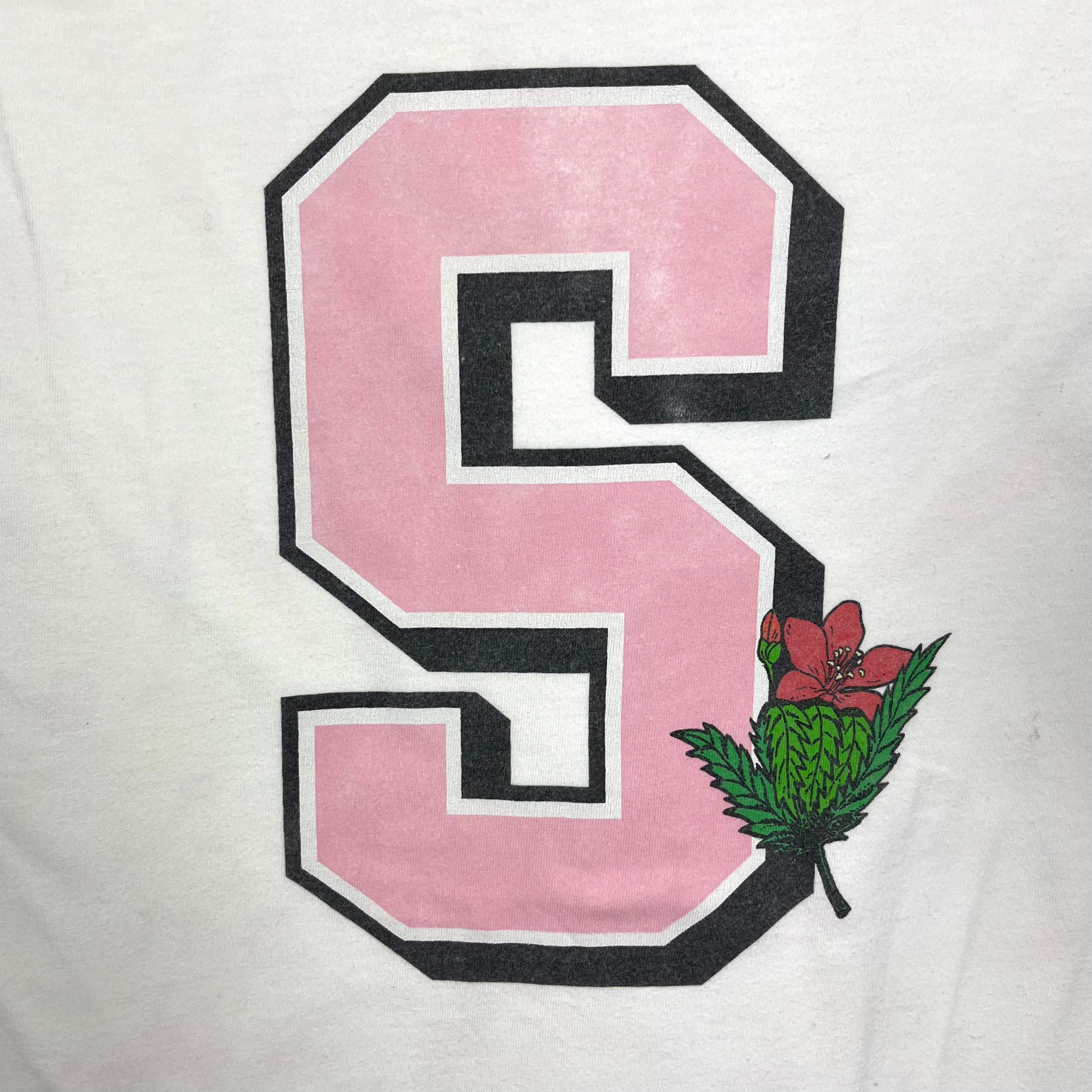 Stussy Vintage White Pink S Tee