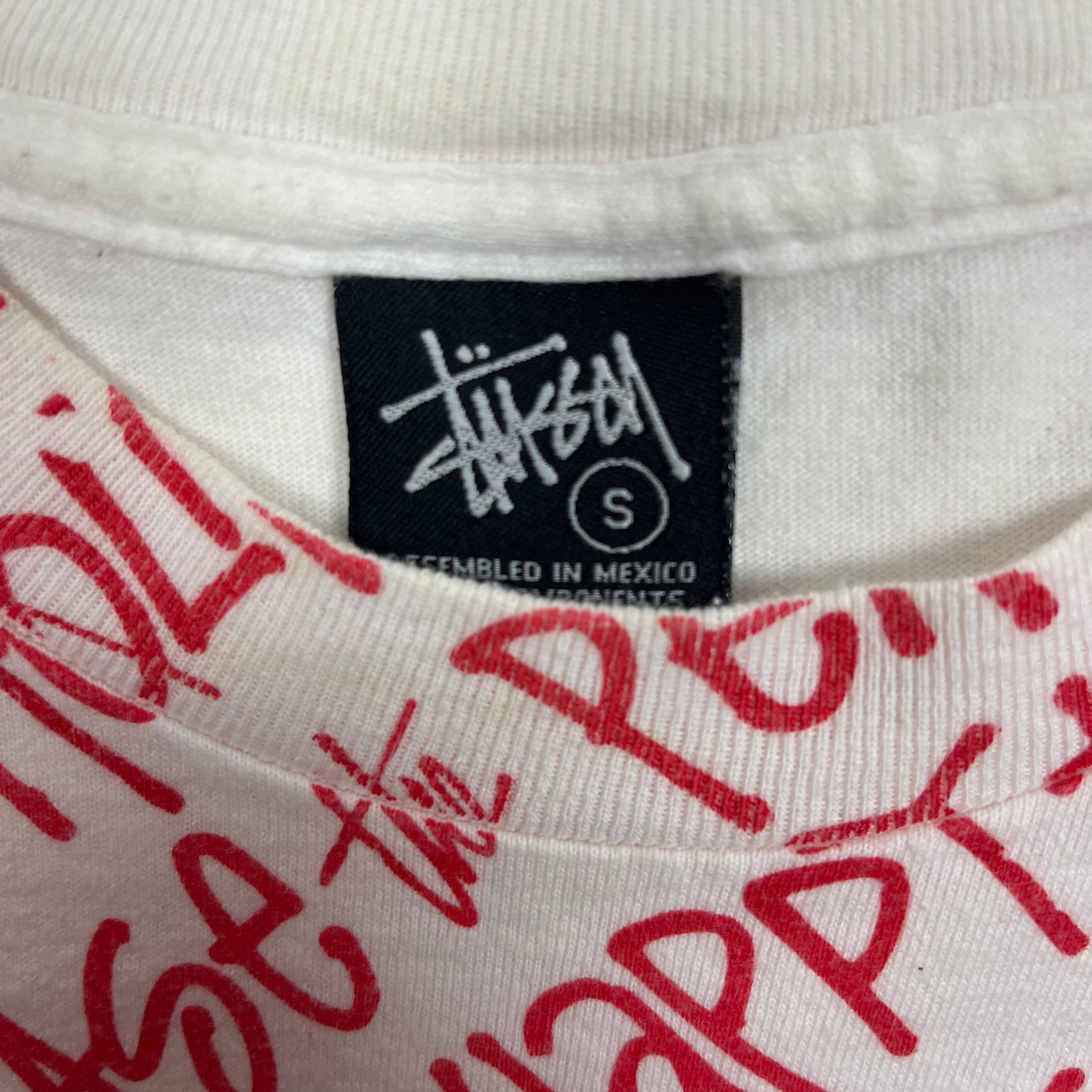 Stussy Vintage Red White Holliday Tee