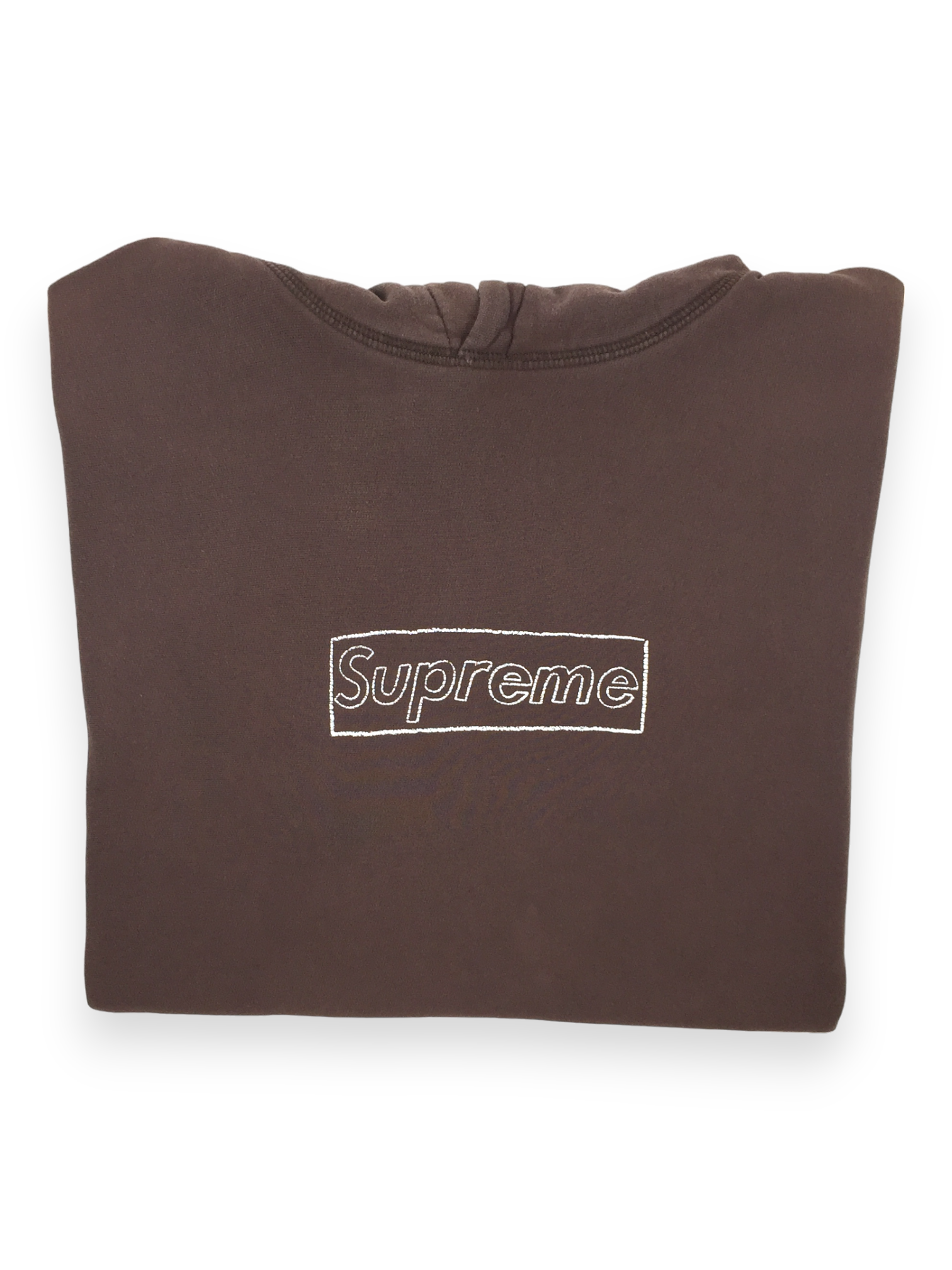 2011 Supreme KAWS Brown Box Logo Hoodie