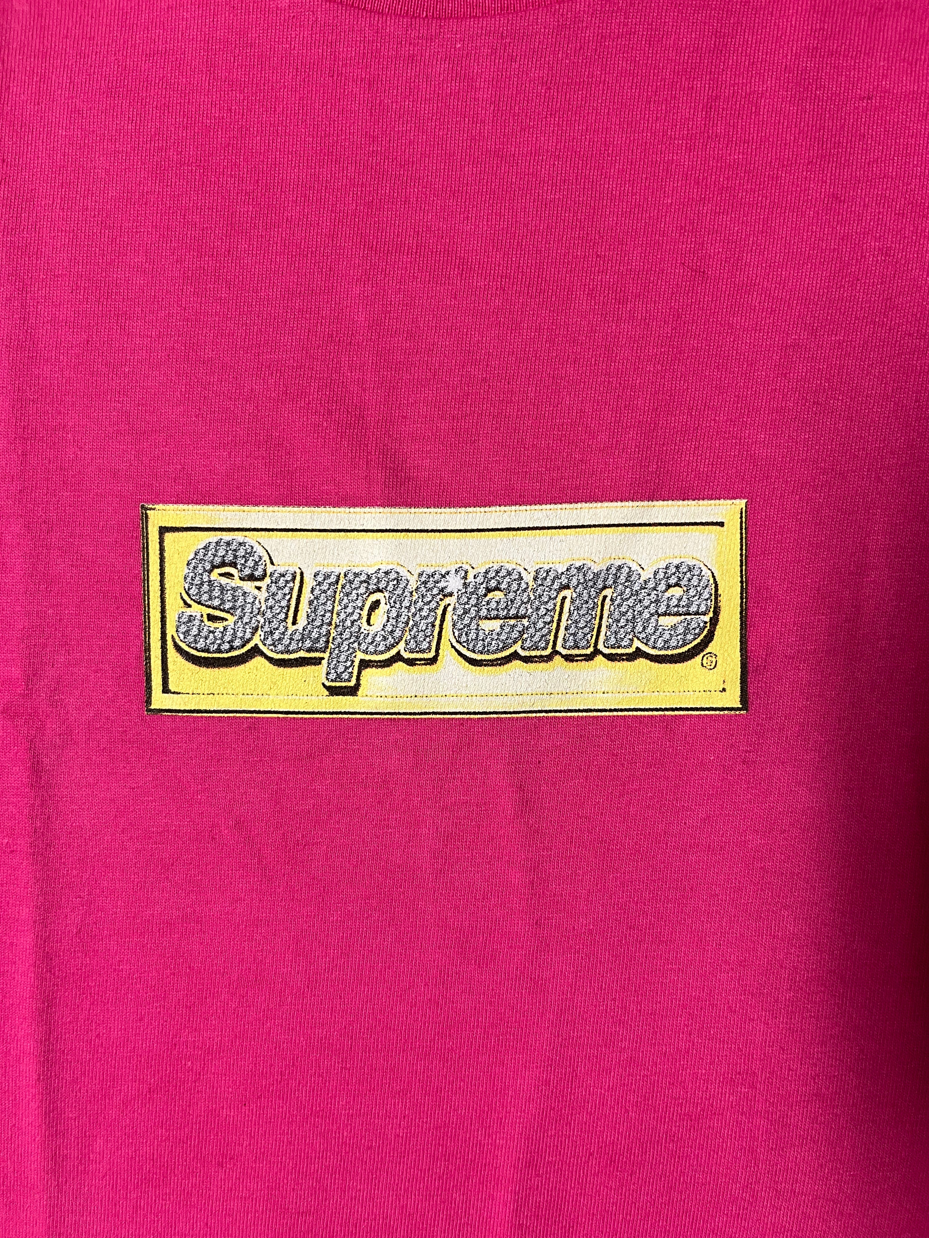 2013 Supreme Unreleased Pink Bling Box Logo Tee Sample