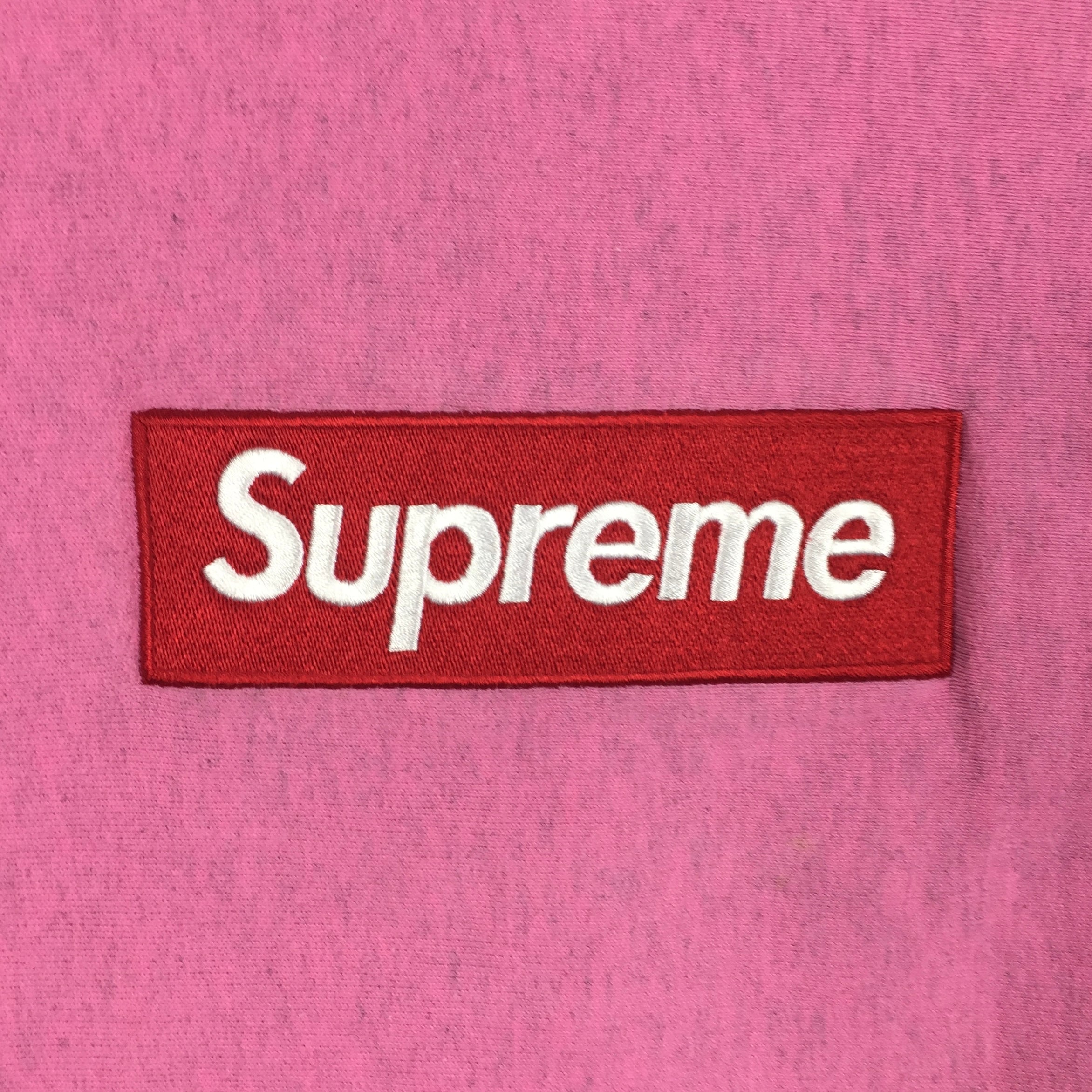 2015 Supreme Pink Box Logo Crewneck