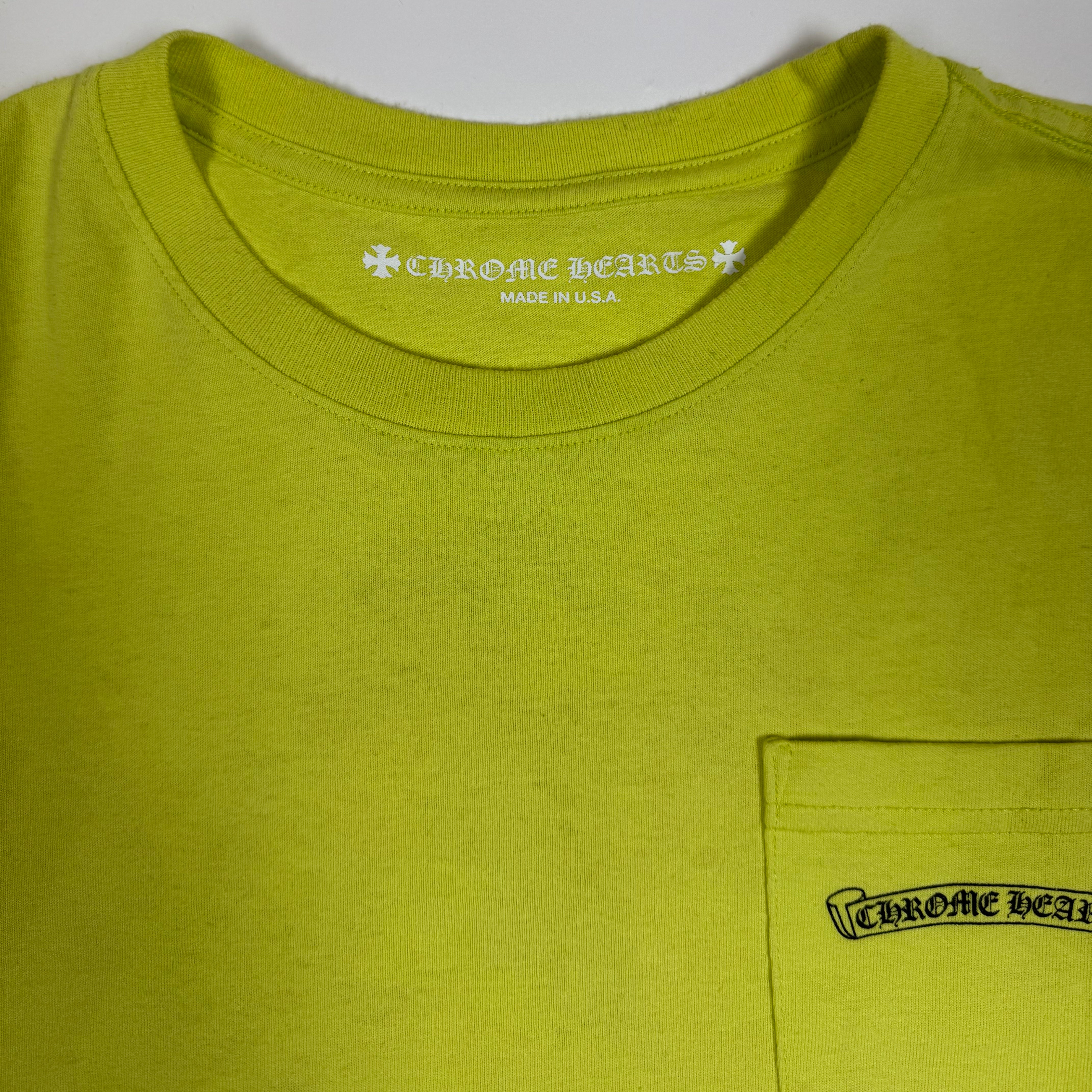 Chrome Hearts Matty Boy Lime Green Link Longsleeve