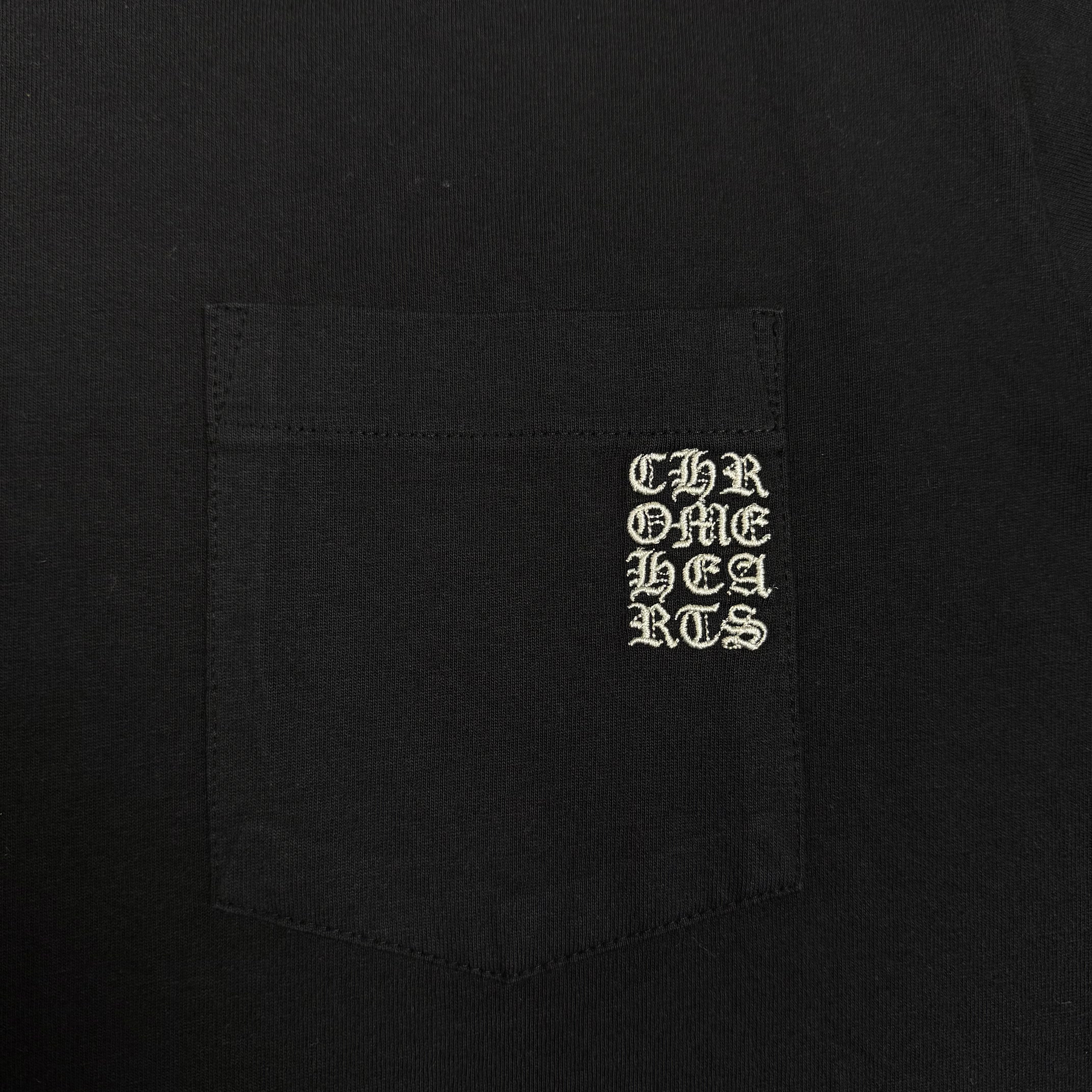 Chrome Hearts Black Stitched Logo Longsleeve