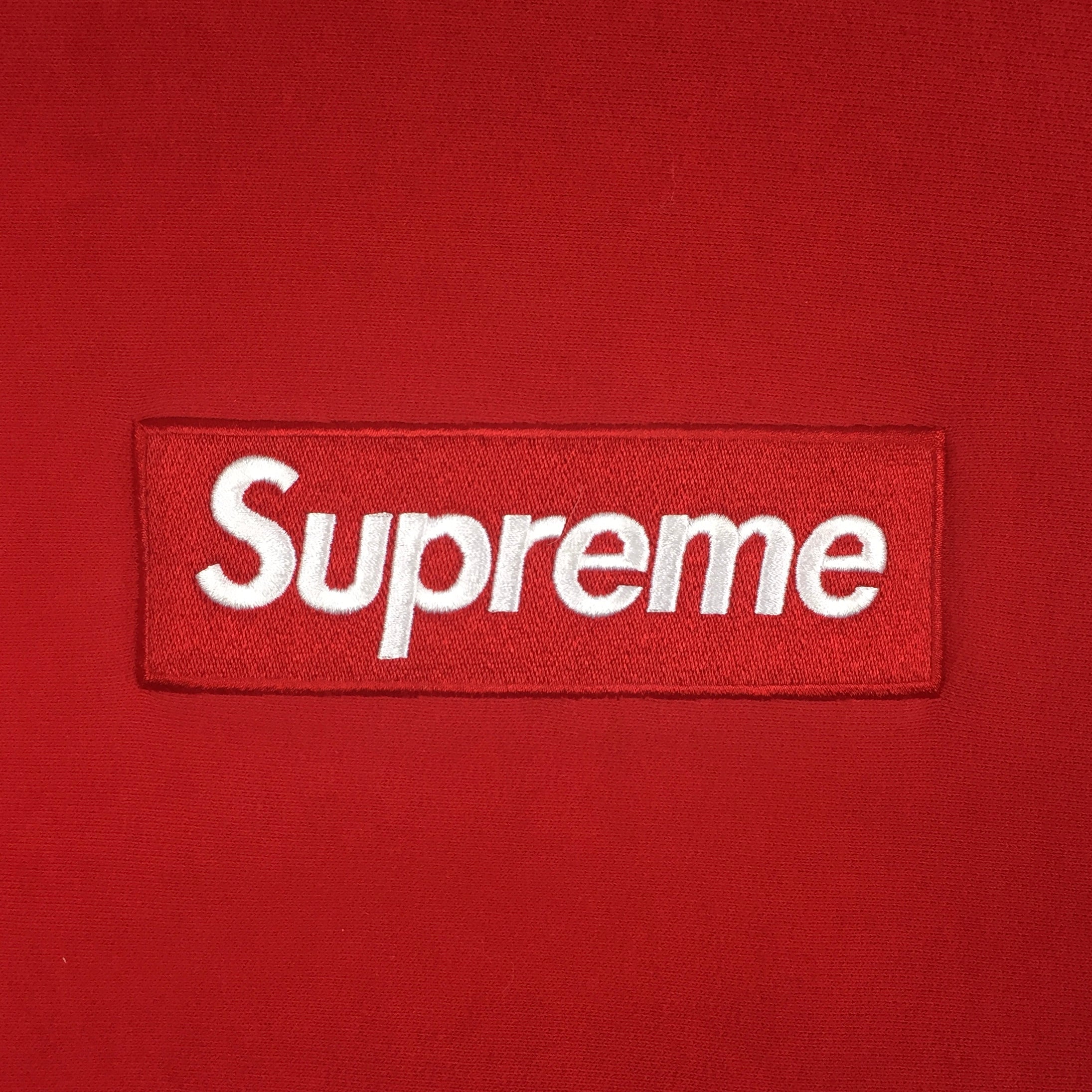 2015 Supreme Red Box Logo Crewneck