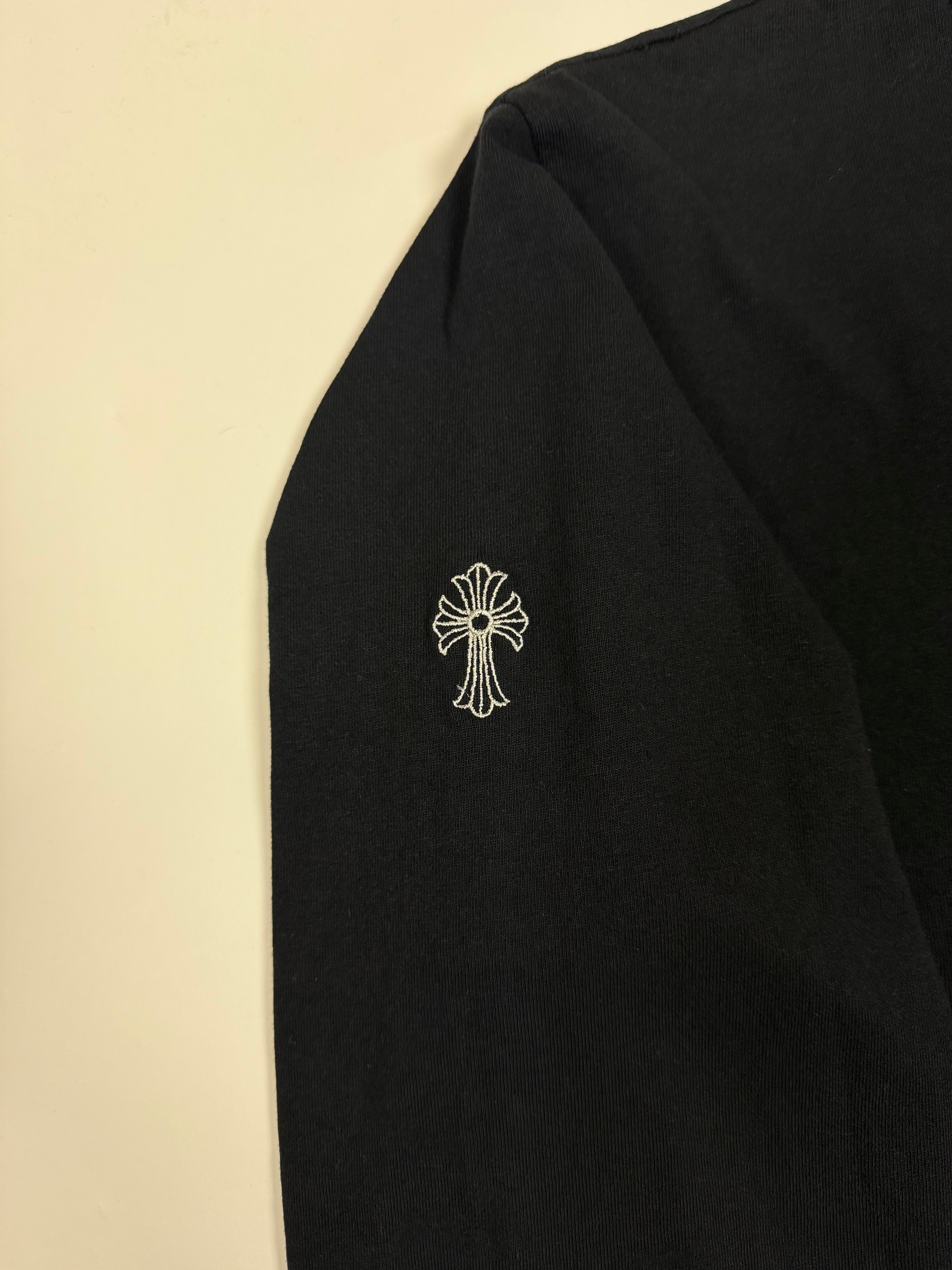 Chrome Hearts Black Stitched Logo Longsleeve