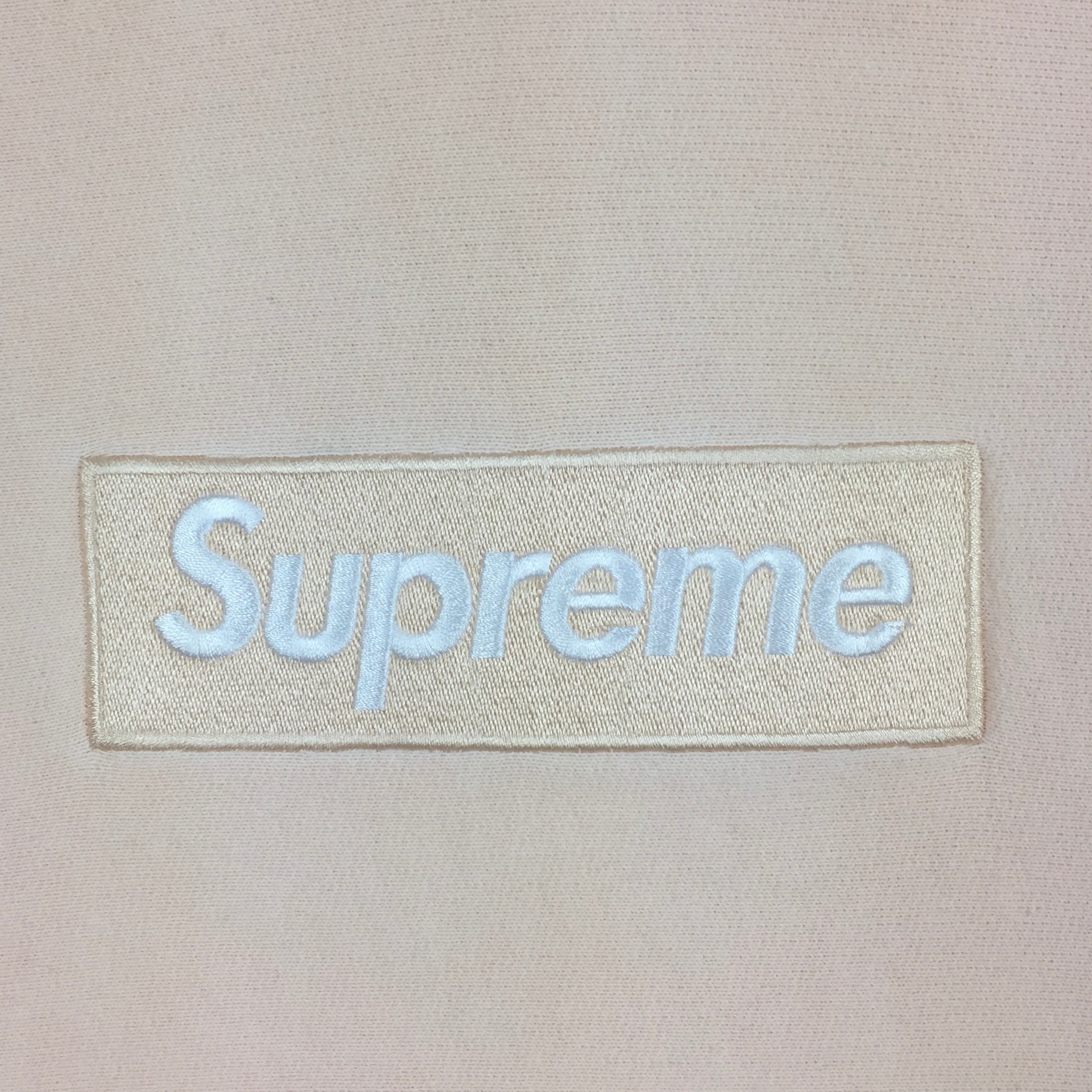 2016 Supreme Peach Box Logo Hoodie
