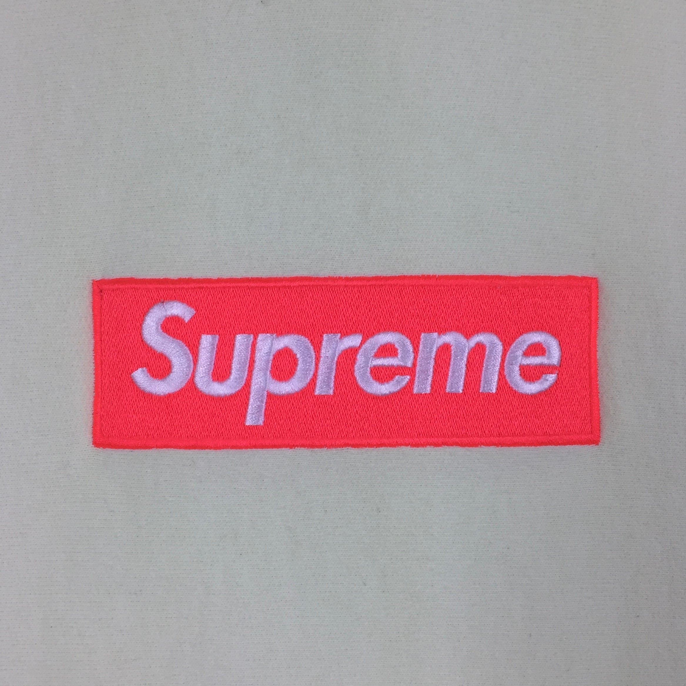 2017 Supreme Lime Orange Box Logo Hoodie