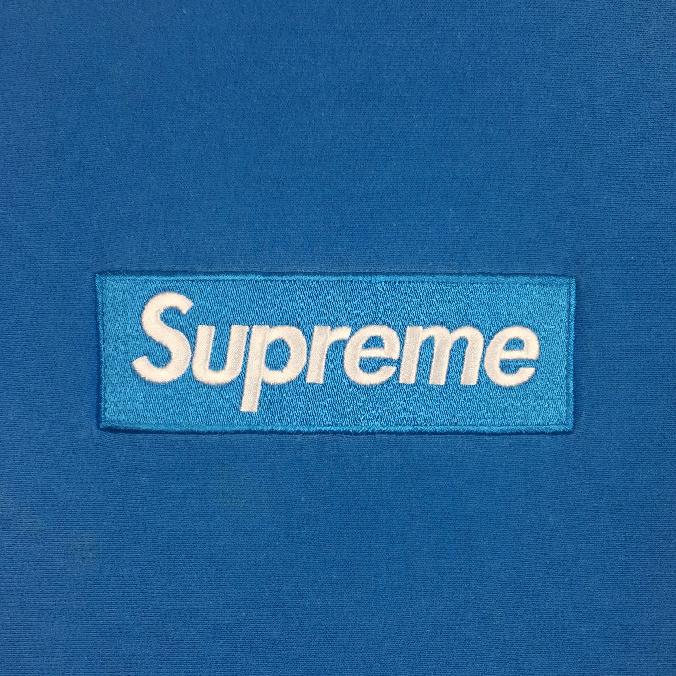 2018 Supreme Royal Blue Box Logo Crewneck