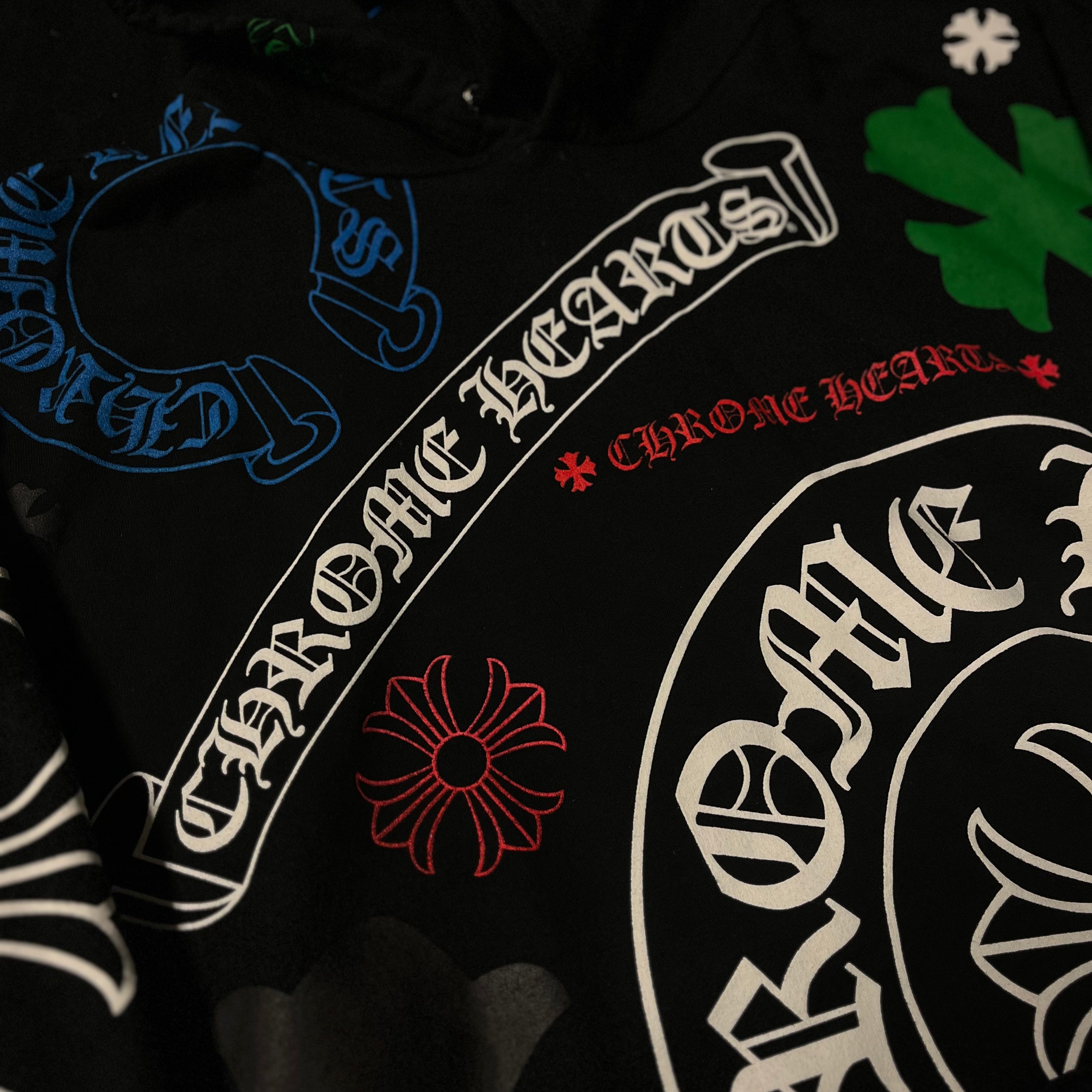 Chrome Hearts Black Stencil Hoodie