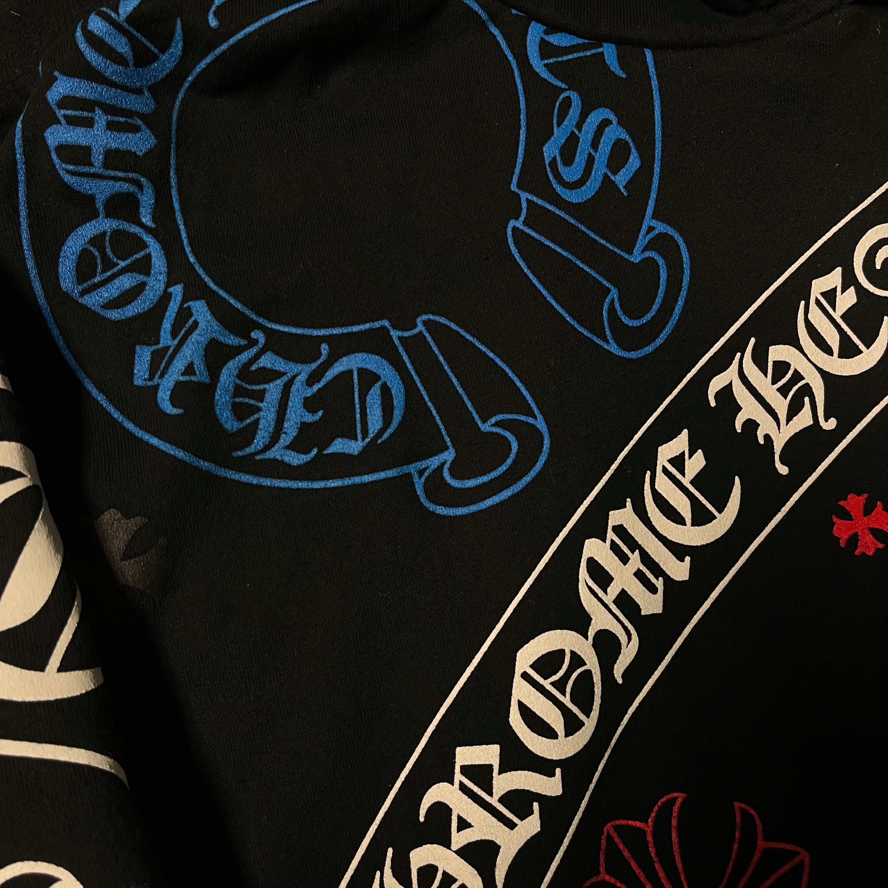 Chrome Hearts Black Stencil Hoodie