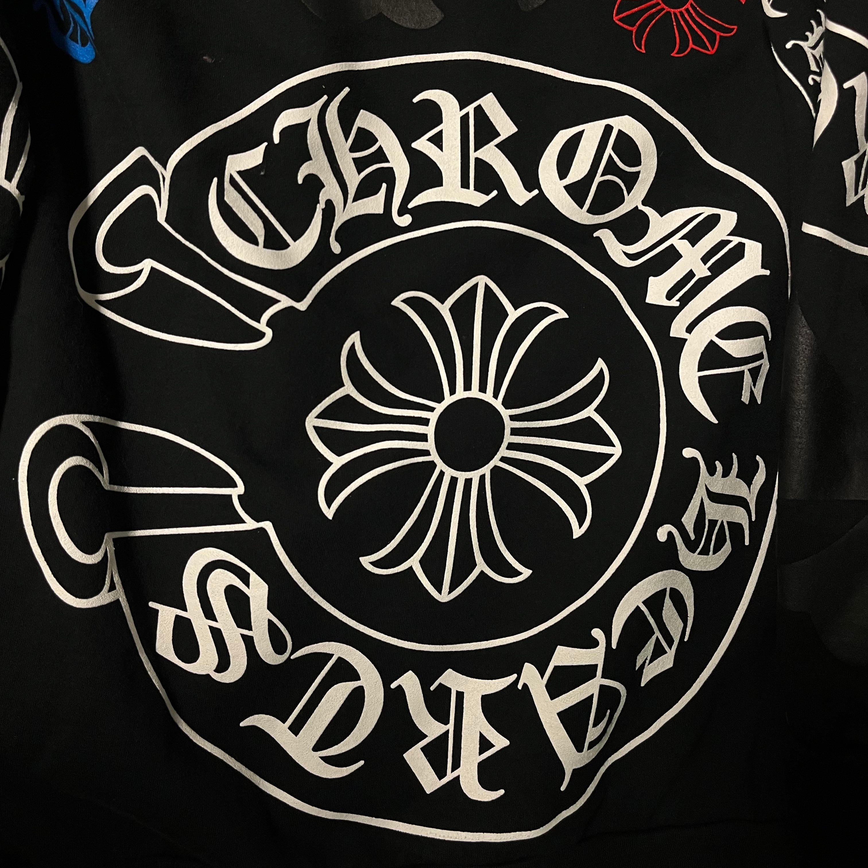 Chrome Hearts Black Stencil Hoodie