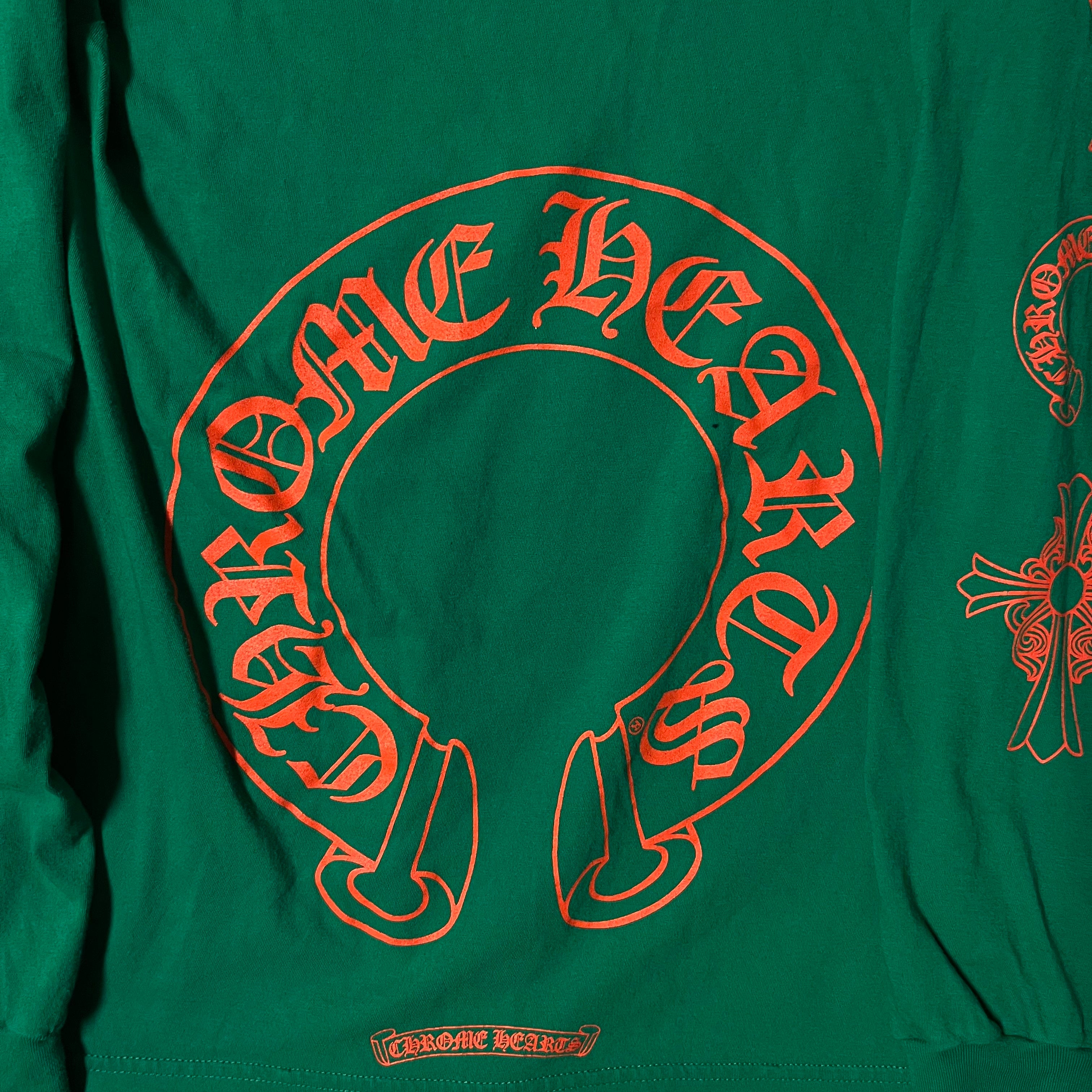 Chrome Hearts Green Orange Horseshoe Longsleeve