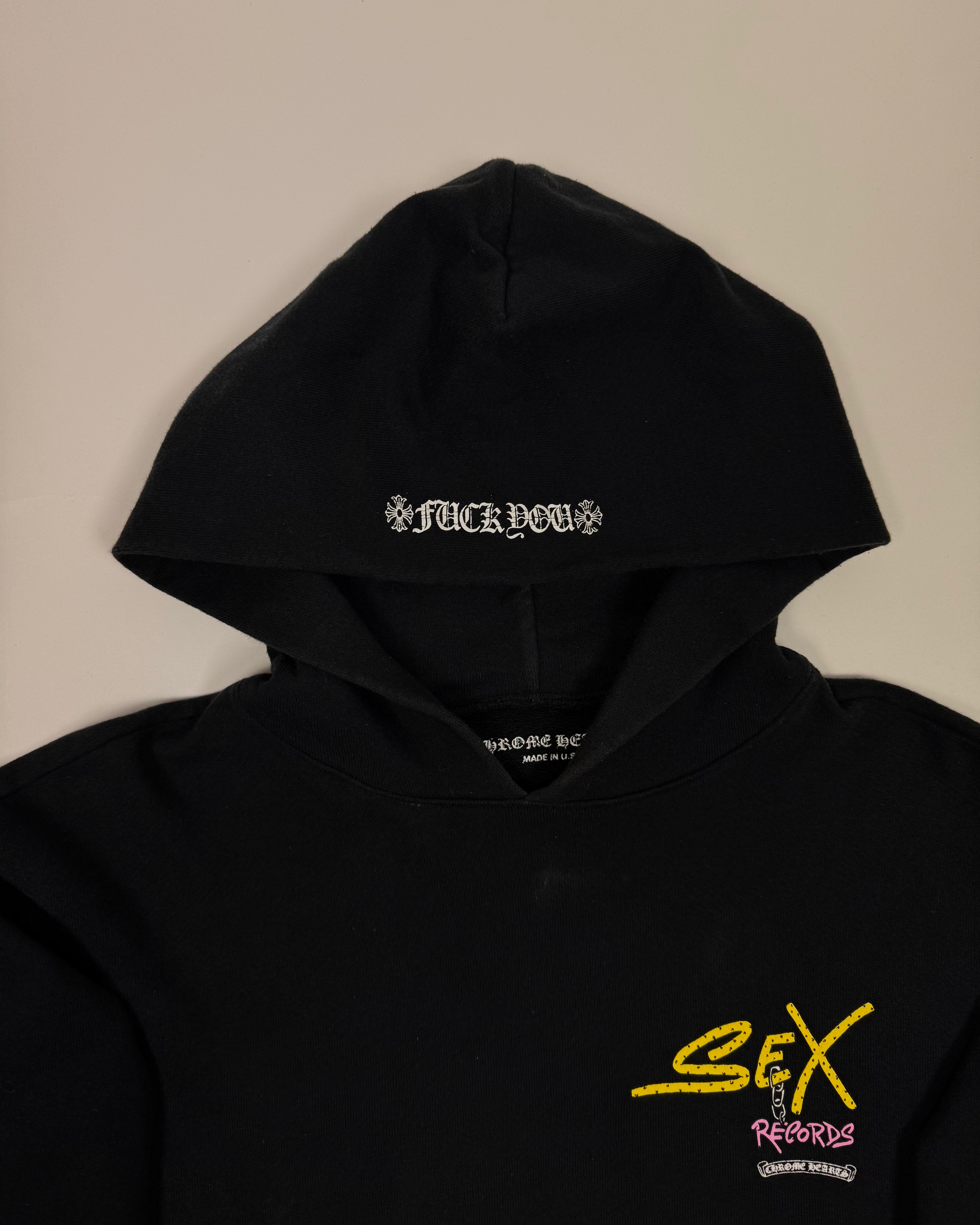 Chrome Hearts Matty Boy Sex Records Black Concept Hoodie