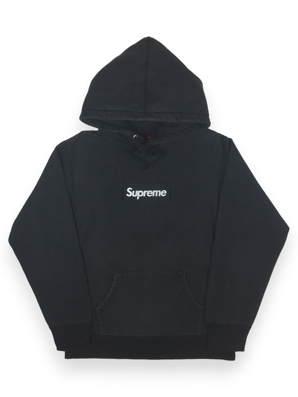 Supreme box logo hoodie black on black online