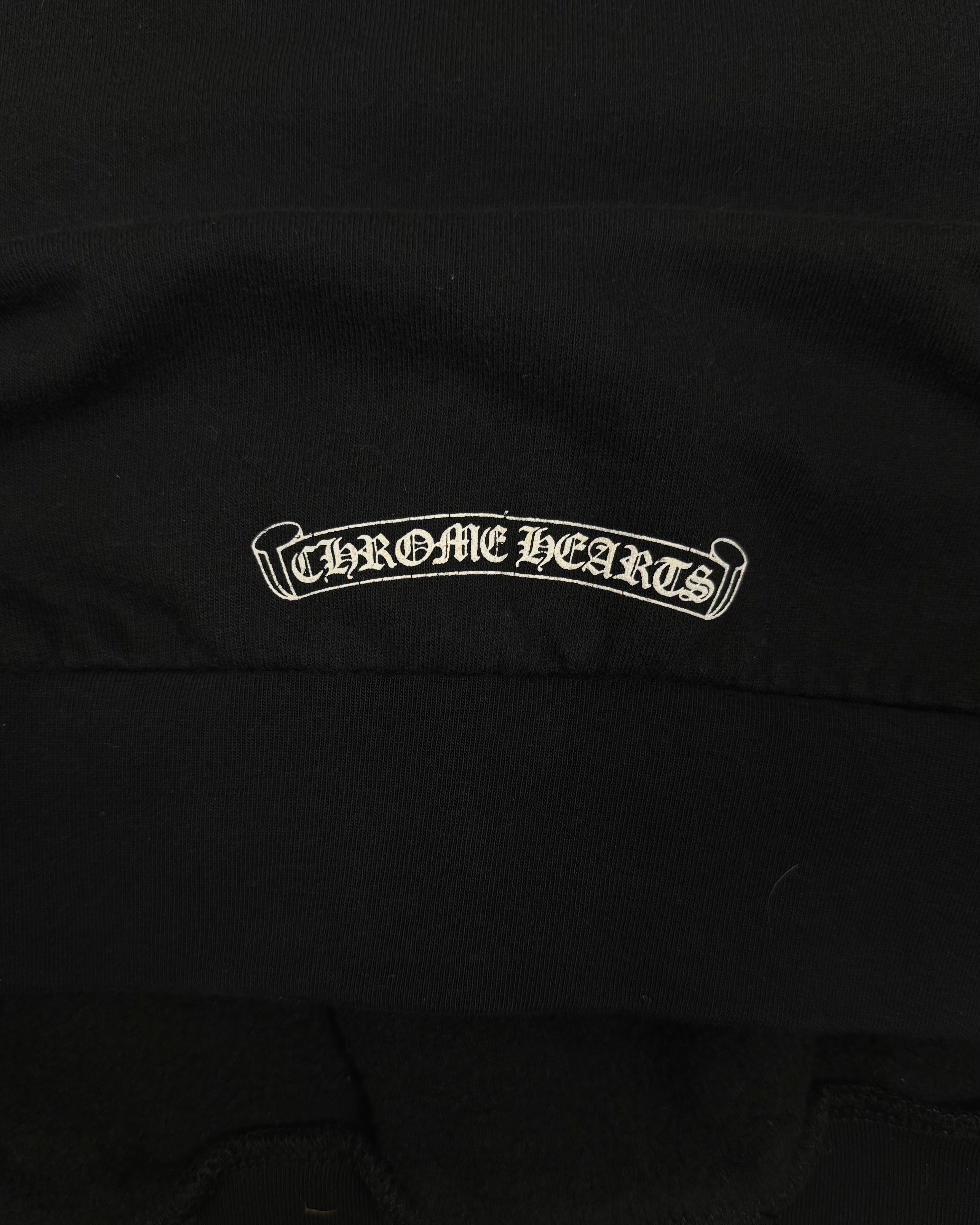 Chrome Hearts Black USA Flag Zip Up Hoodie