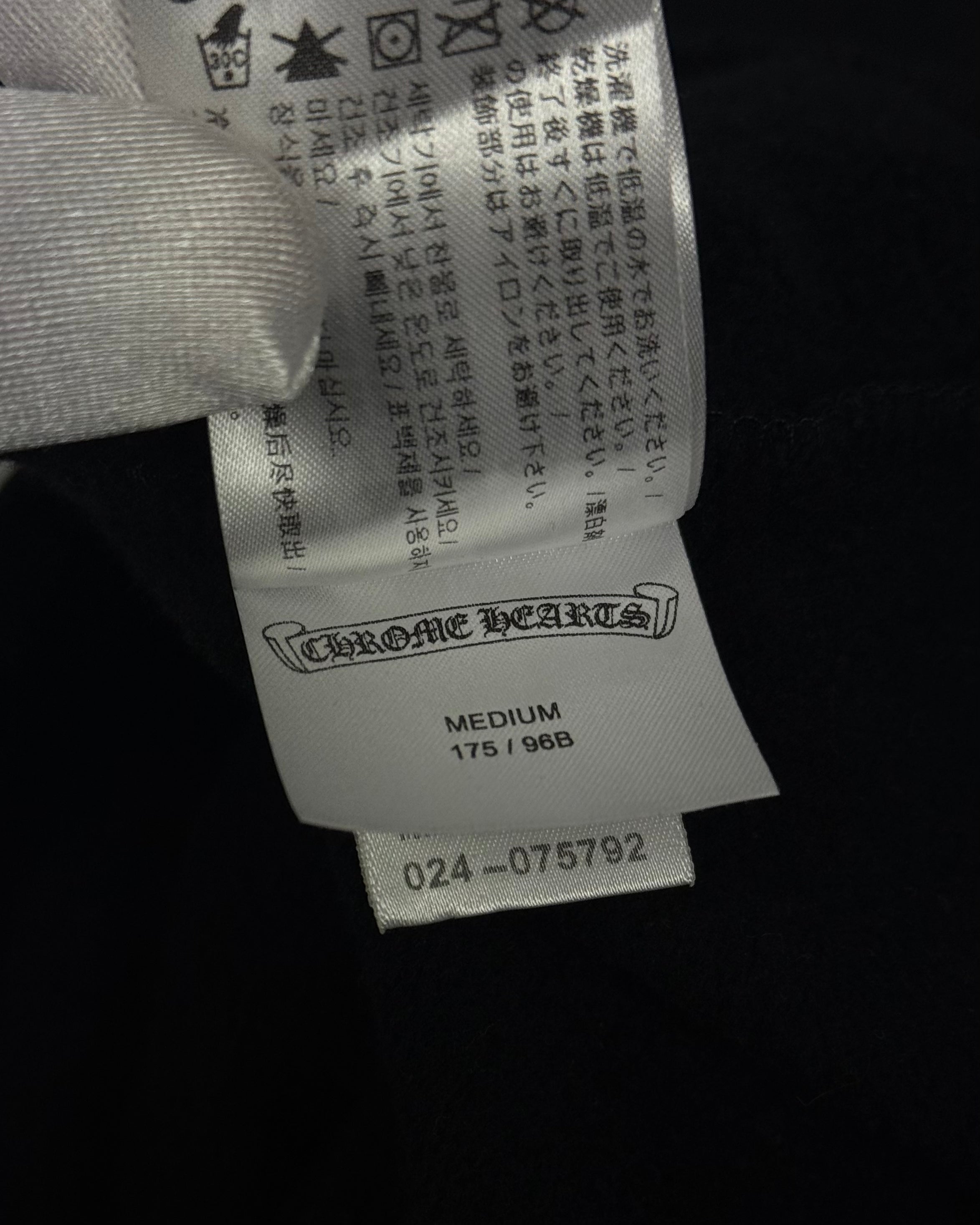 Chrome Hearts Black USA Flag Zip Up Hoodie