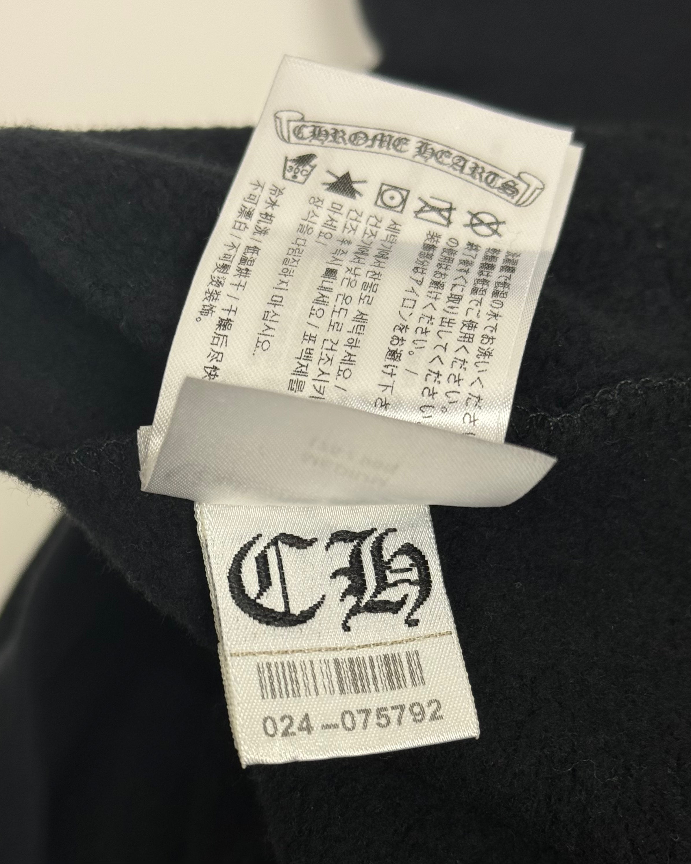 Chrome Hearts Black USA Flag Zip Up Hoodie