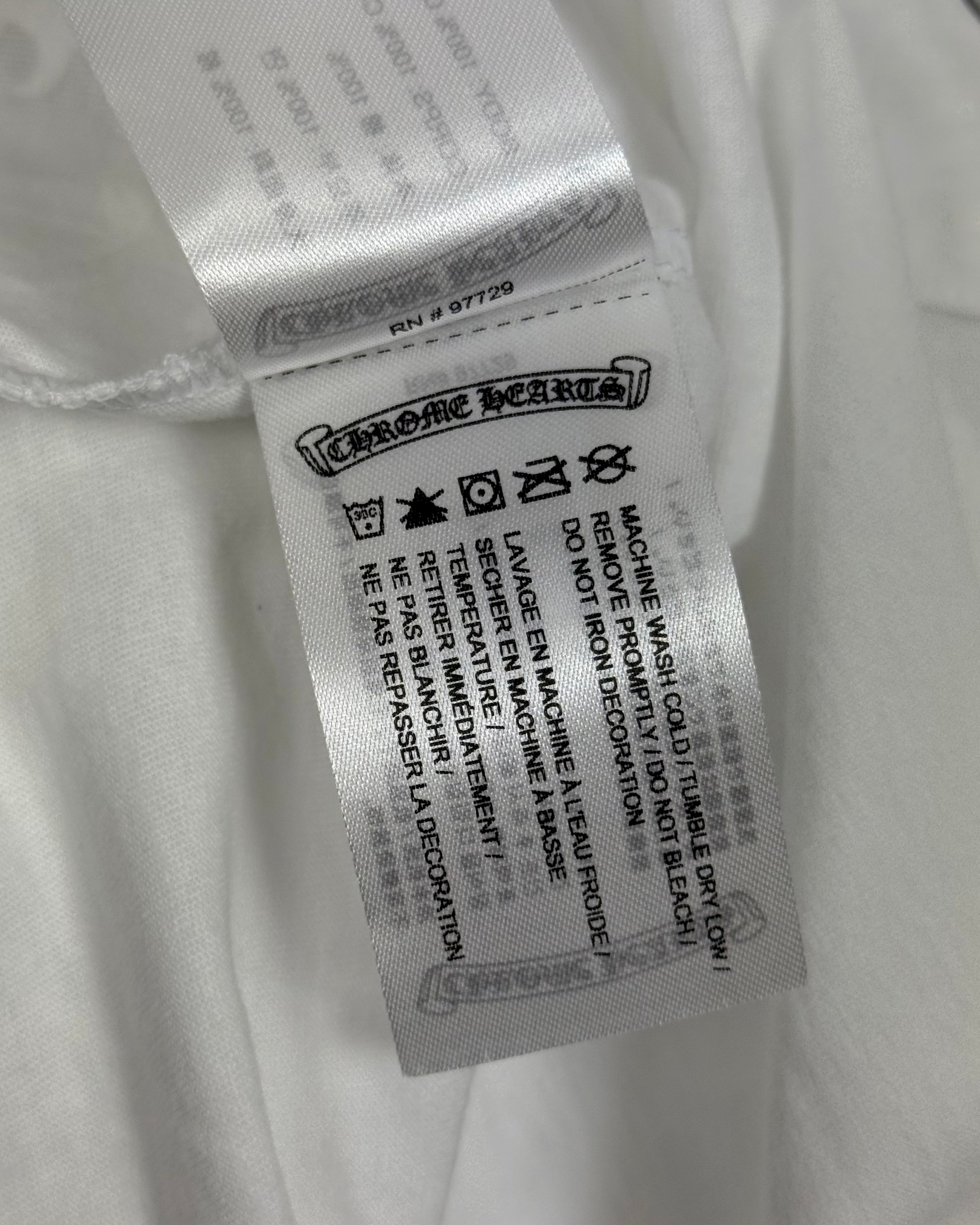 Chrome Hearts Miami Exclusive White Horseshoe Tee